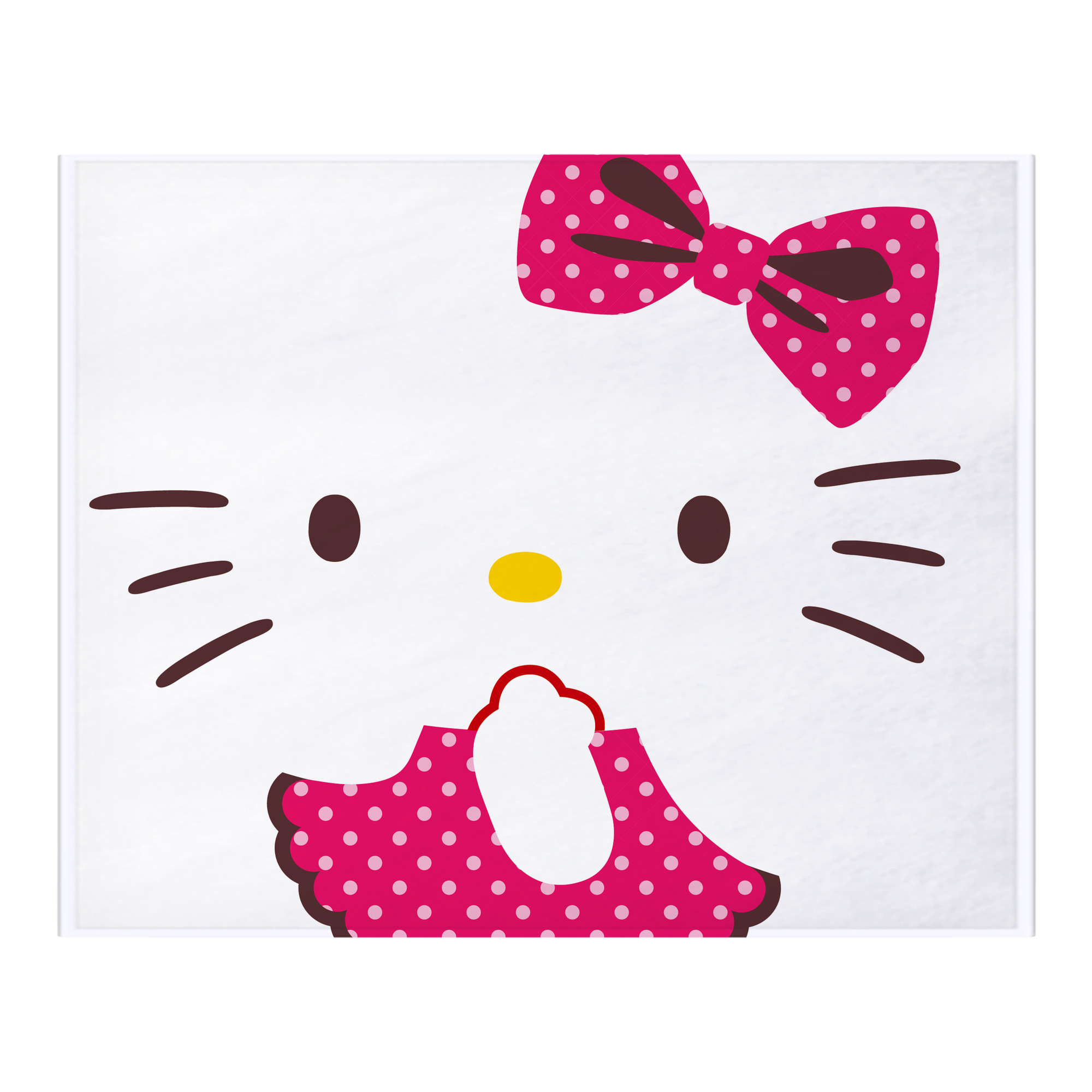 （画像用） Hello Kitty ハローキティ フランネルブランケット・多サイズ対応（横型）
