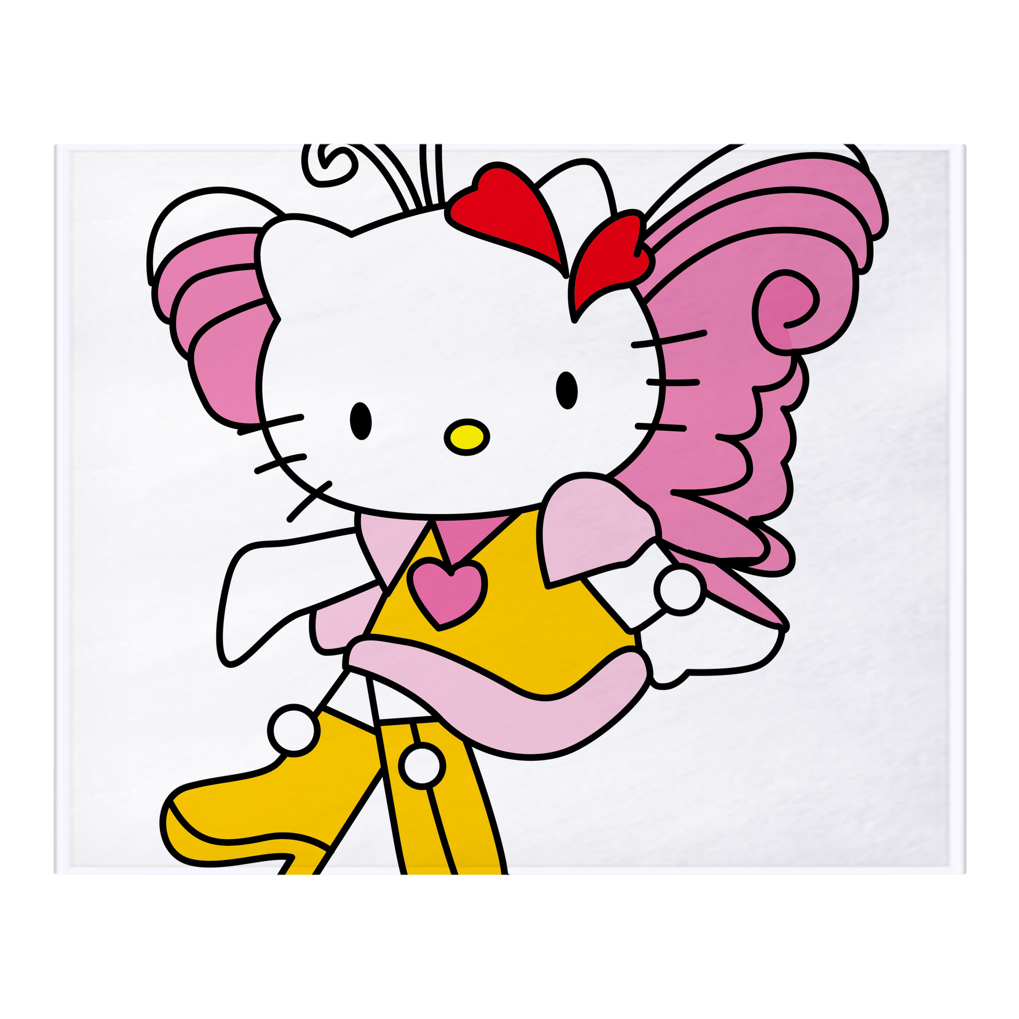 （画像用） Hello Kitty ハローキティ フランネルブランケット・多サイズ対応（横型）