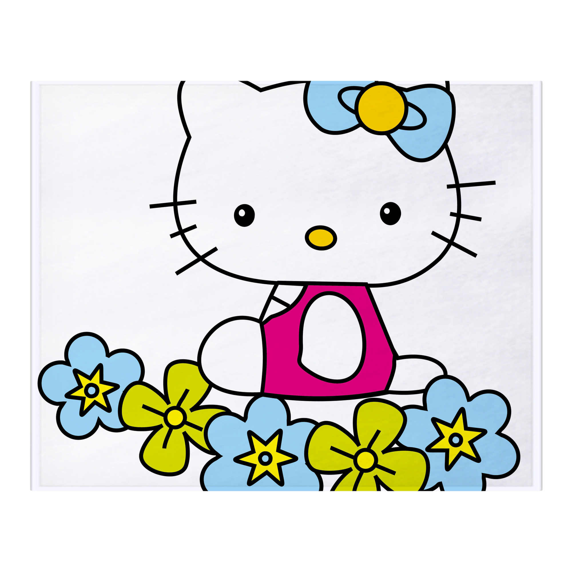（画像用） Hello Kitty ハローキティ フランネルブランケット・多サイズ対応（横型）