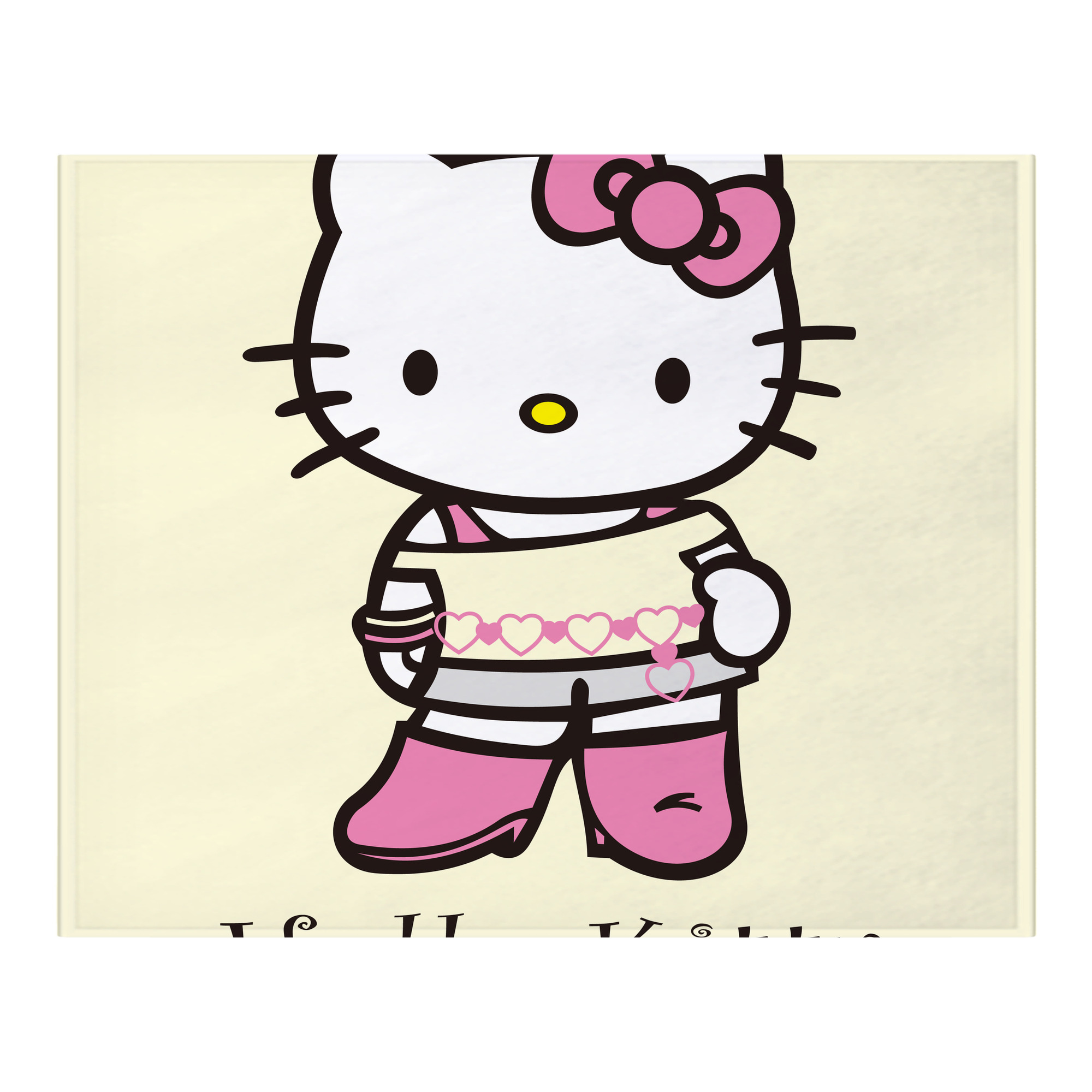 （画像用） Hello Kitty ハローキティ フランネルブランケット・多サイズ対応（横型）