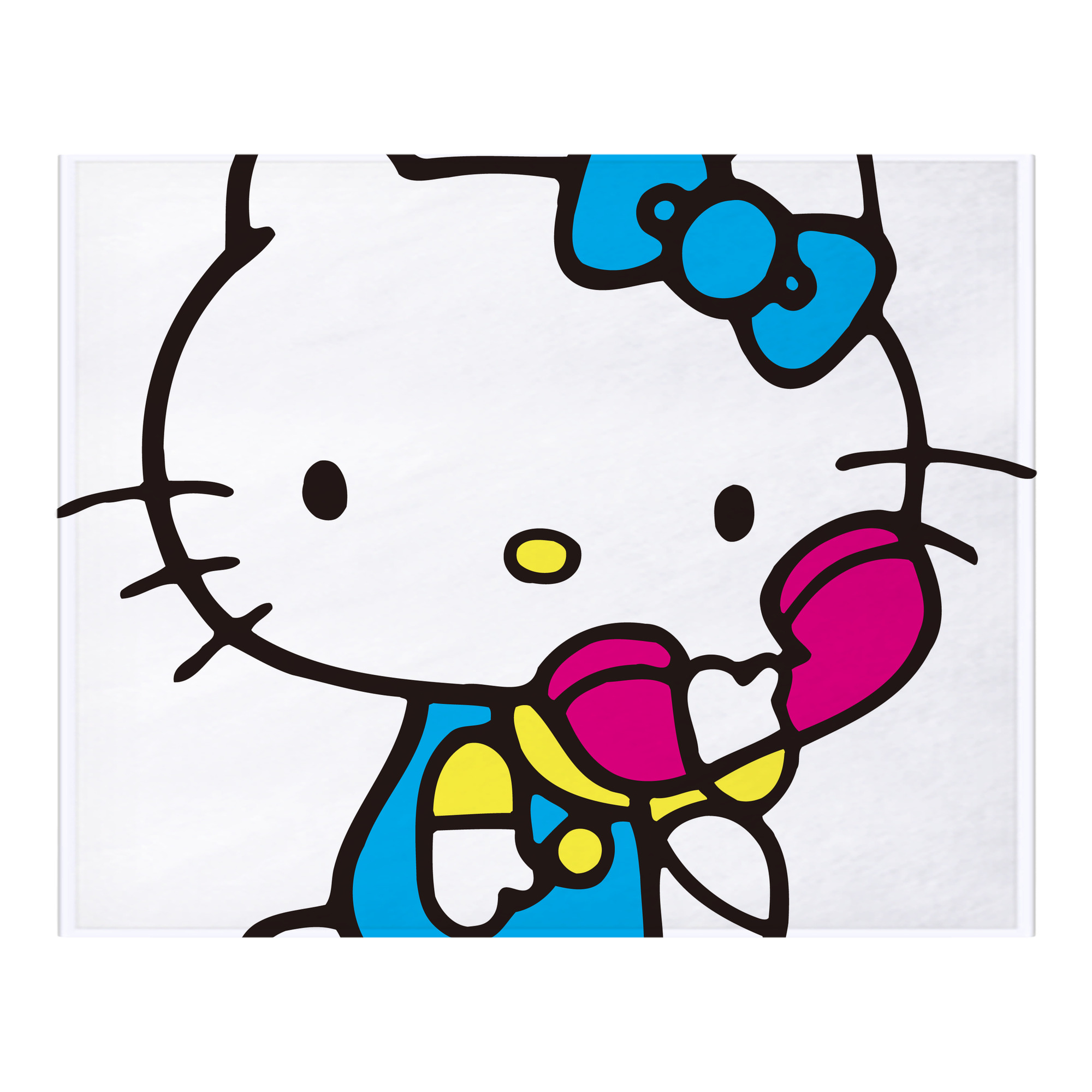 （画像用） Hello Kitty ハローキティ フランネルブランケット・多サイズ対応（横型）