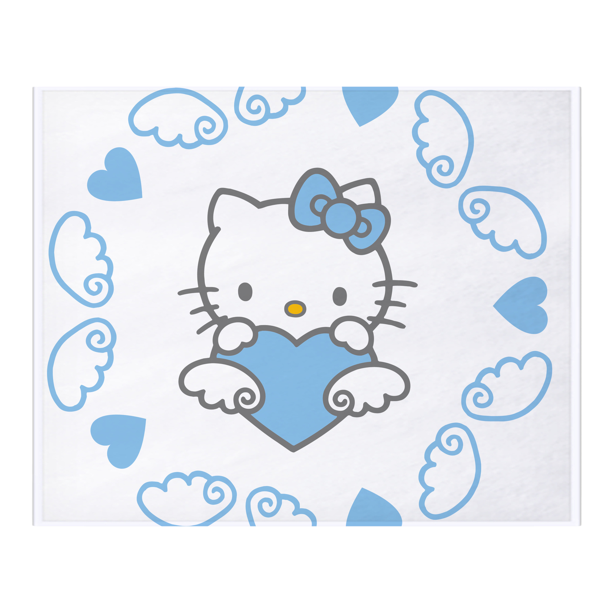 （画像用） Hello Kitty ハローキティ フランネルブランケット・多サイズ対応（横型）