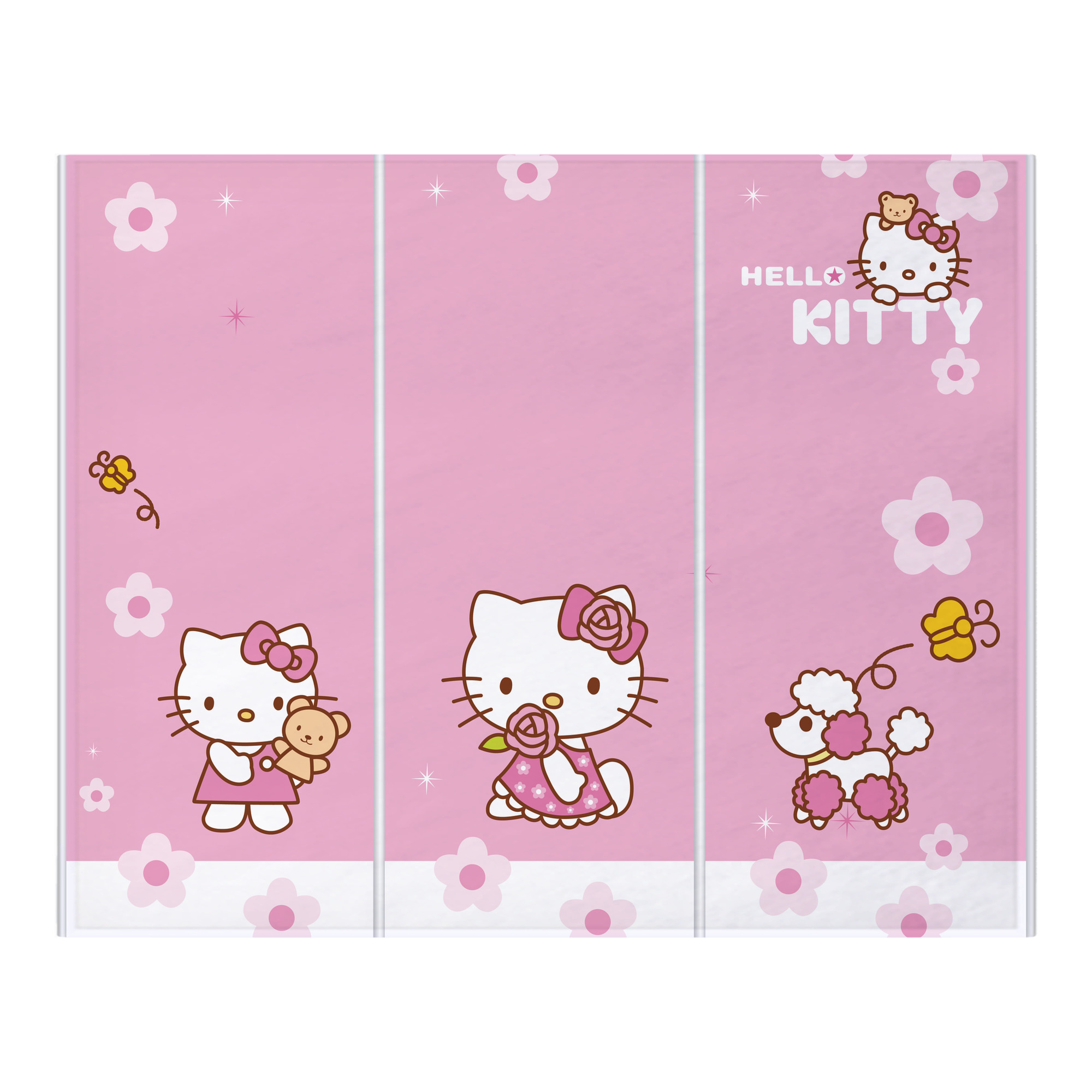 （画像用） Hello Kitty ハローキティ フランネルブランケット・多サイズ対応（横型）