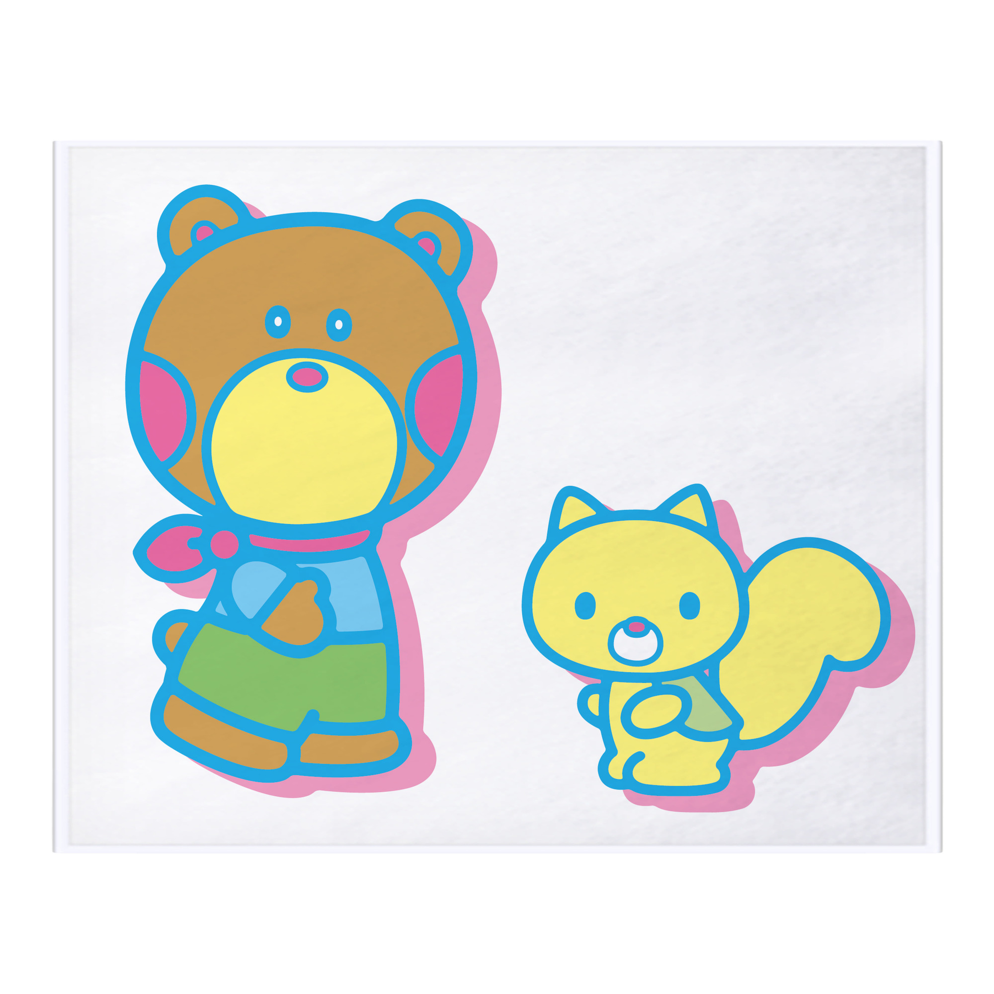（画像用） Hello Kitty ハローキティ フランネルブランケット・多サイズ対応（横型）