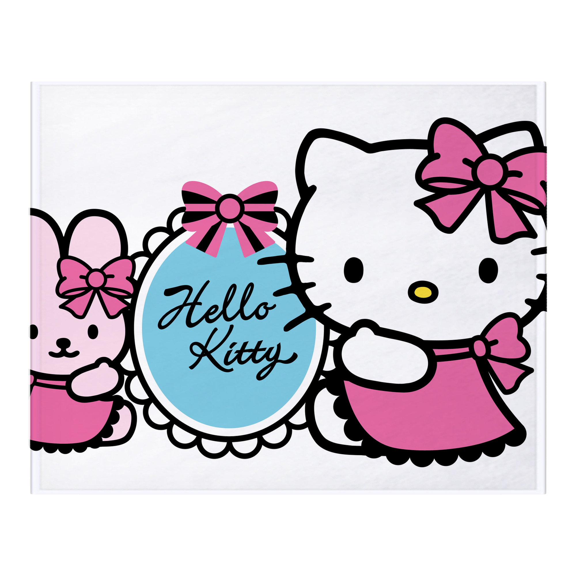 （画像用） Hello Kitty ハローキティ フランネルブランケット・多サイズ対応（横型）