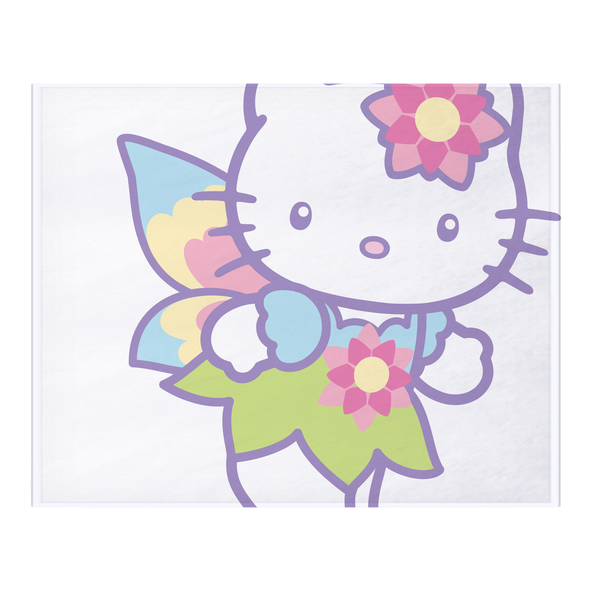 （画像用） Hello Kitty ハローキティ フランネルブランケット・多サイズ対応（横型）