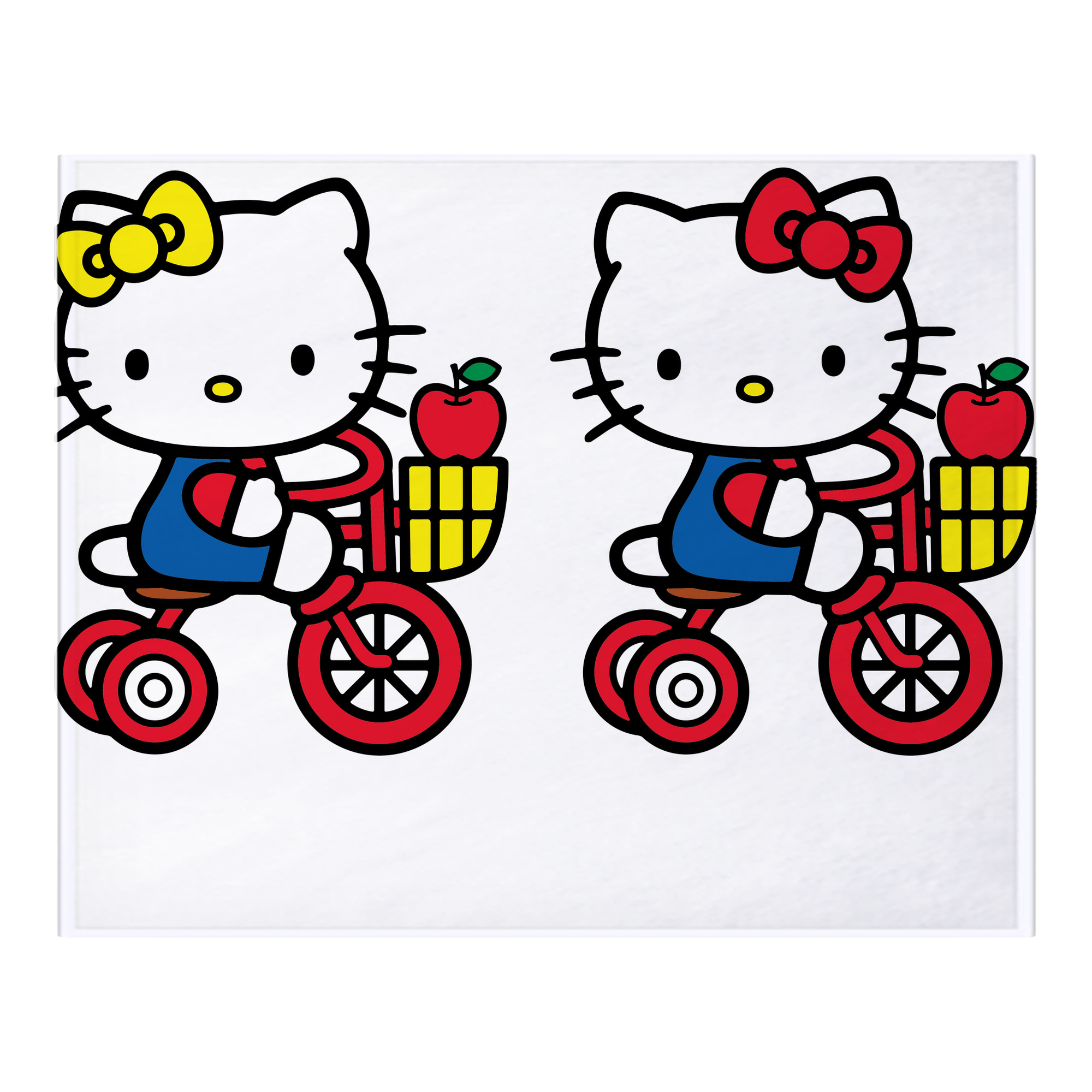 （画像用） Hello Kitty ハローキティ フランネルブランケット・多サイズ対応（横型）