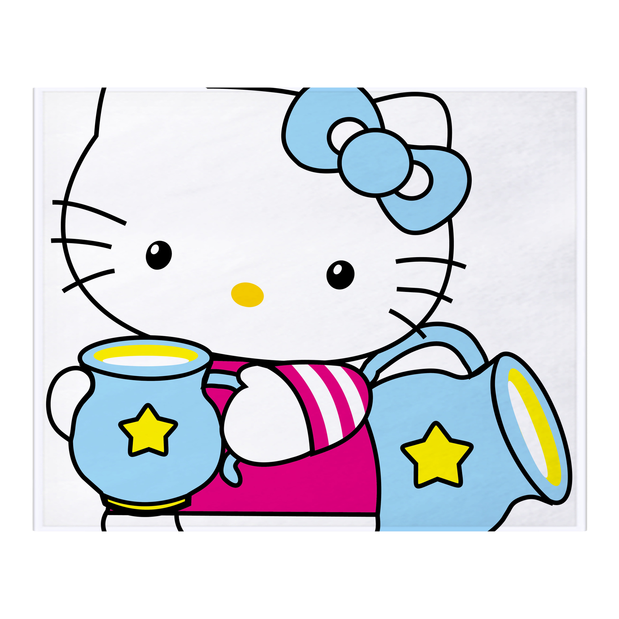 （画像用） Hello Kitty ハローキティ フランネルブランケット・多サイズ対応（横型）
