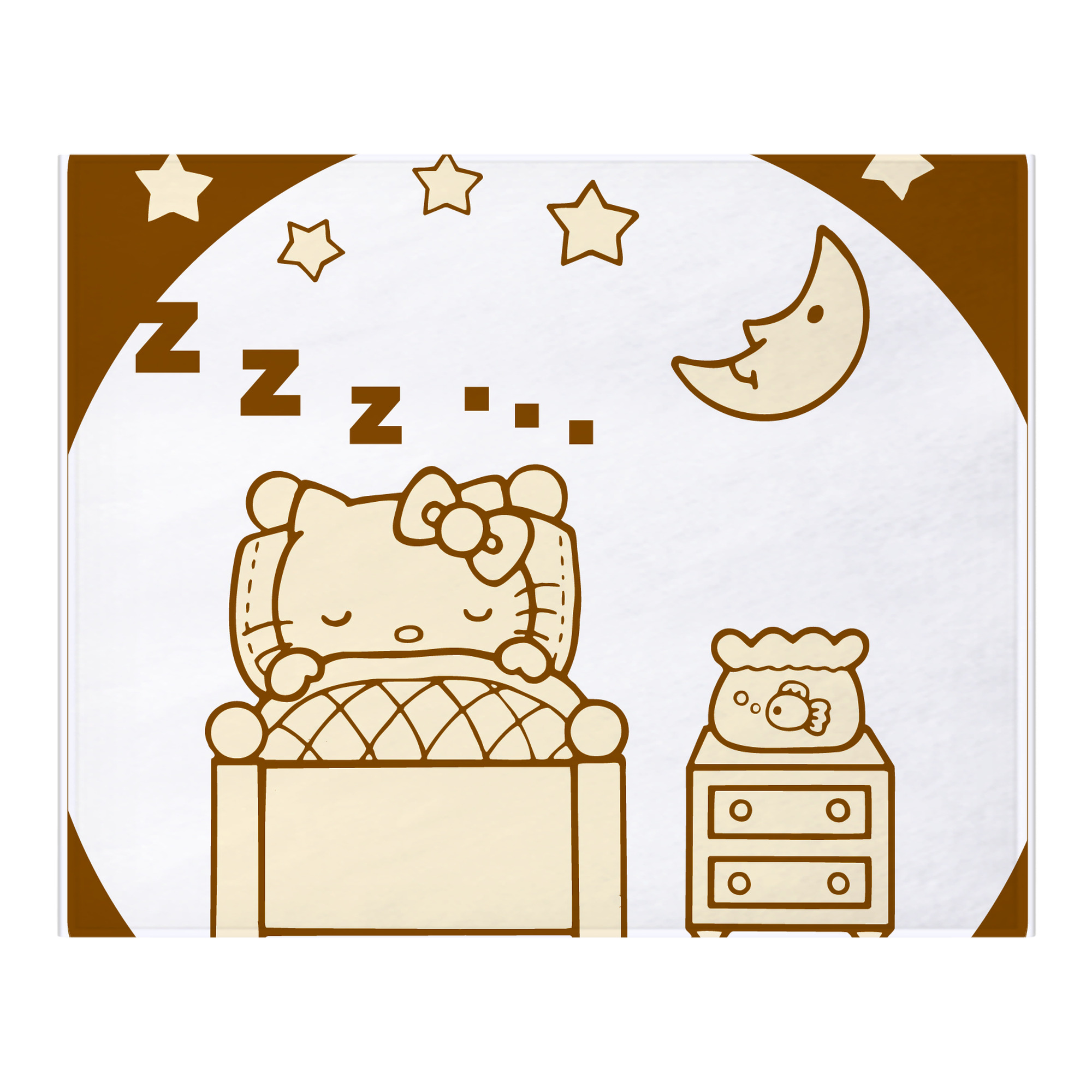 （画像用） Hello Kitty ハローキティ フランネルブランケット・多サイズ対応（横型）