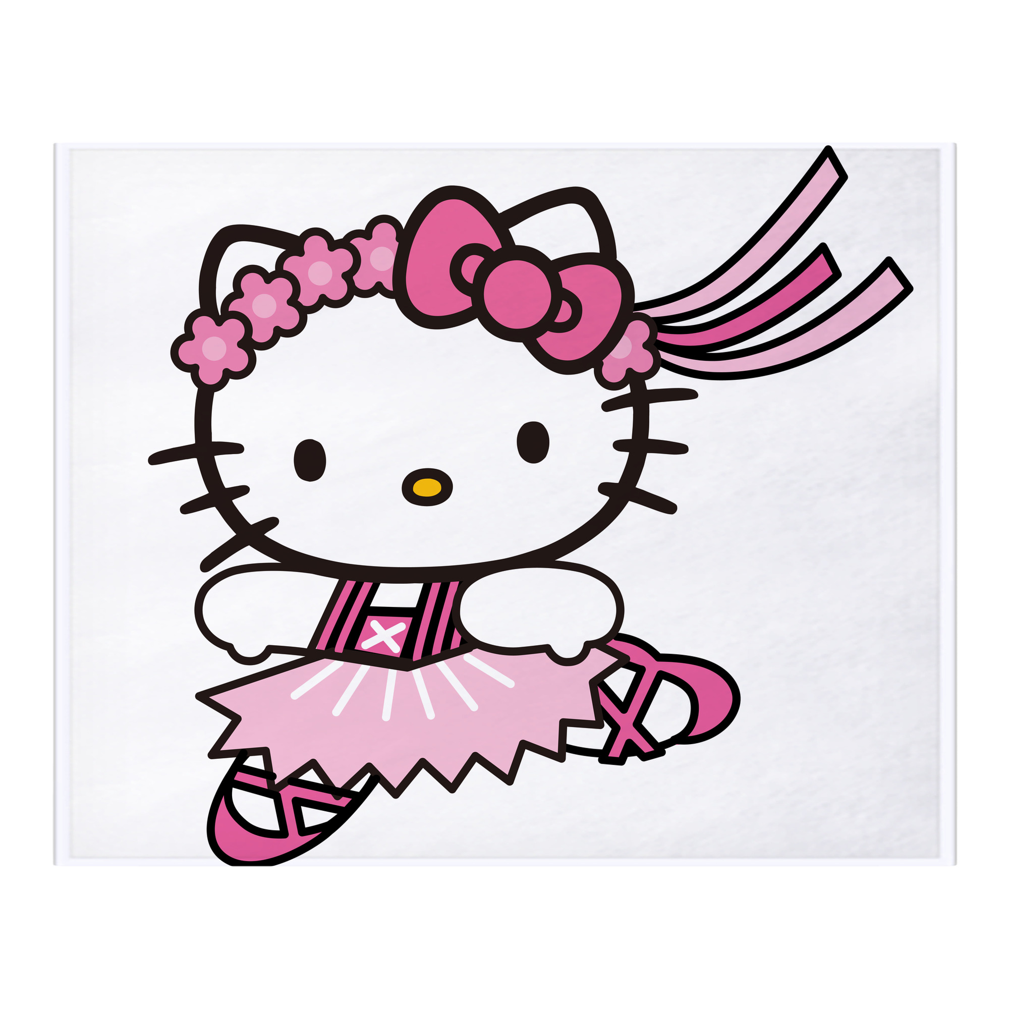 （画像用） Hello Kitty ハローキティ フランネルブランケット・多サイズ対応（横型）