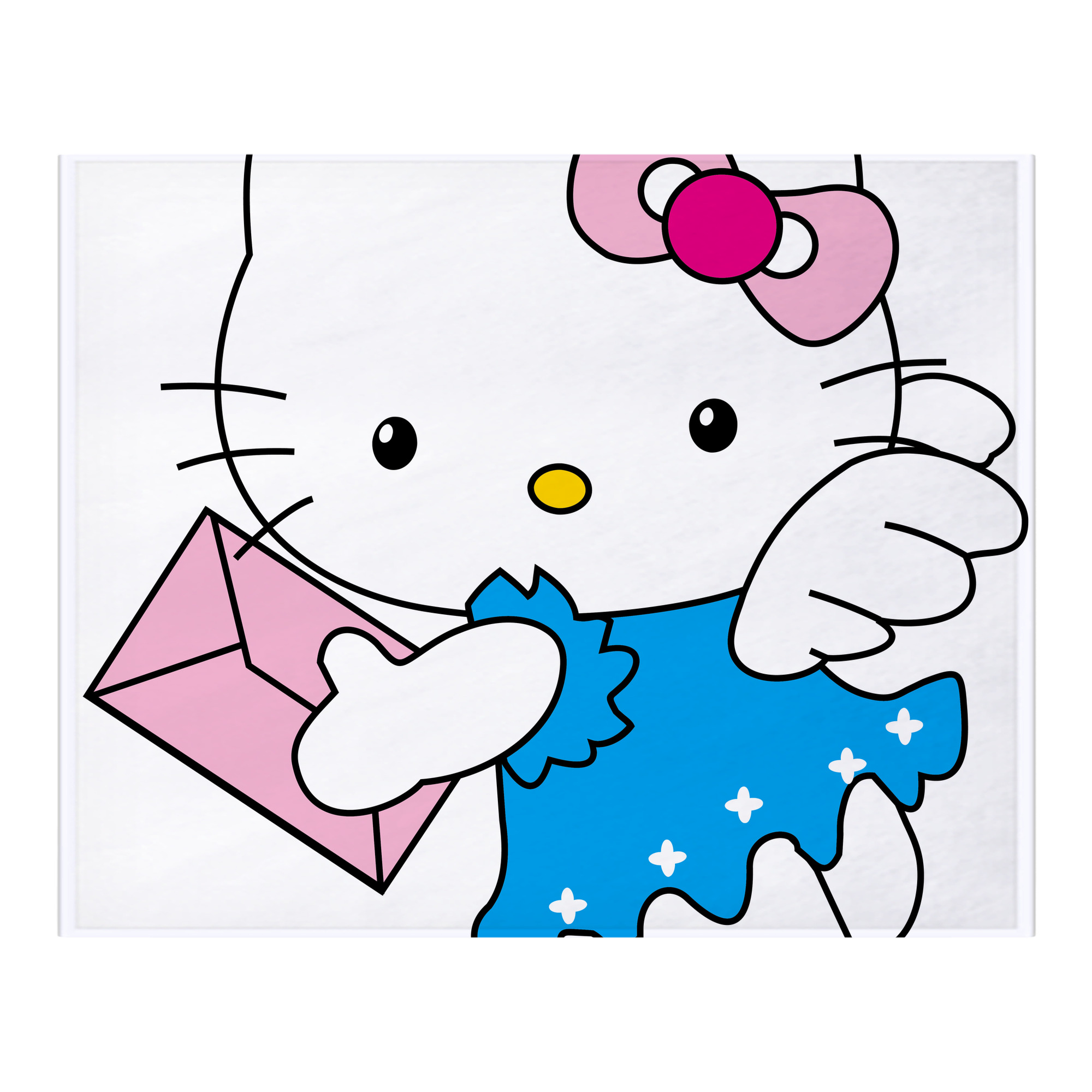 （画像用） Hello Kitty ハローキティ フランネルブランケット・多サイズ対応（横型）
