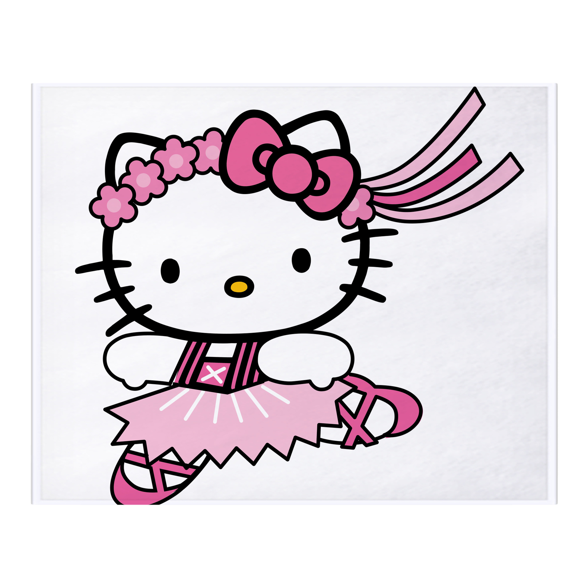 （画像用） Hello Kitty ハローキティ フランネルブランケット・多サイズ対応（横型）
