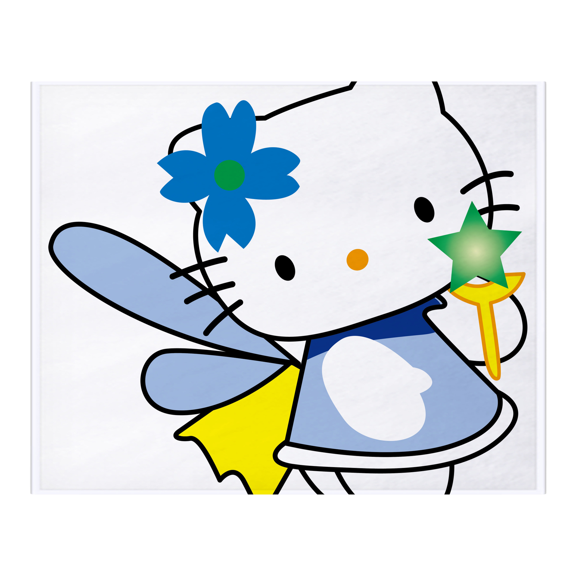（画像用） Hello Kitty ハローキティ フランネルブランケット・多サイズ対応（横型）