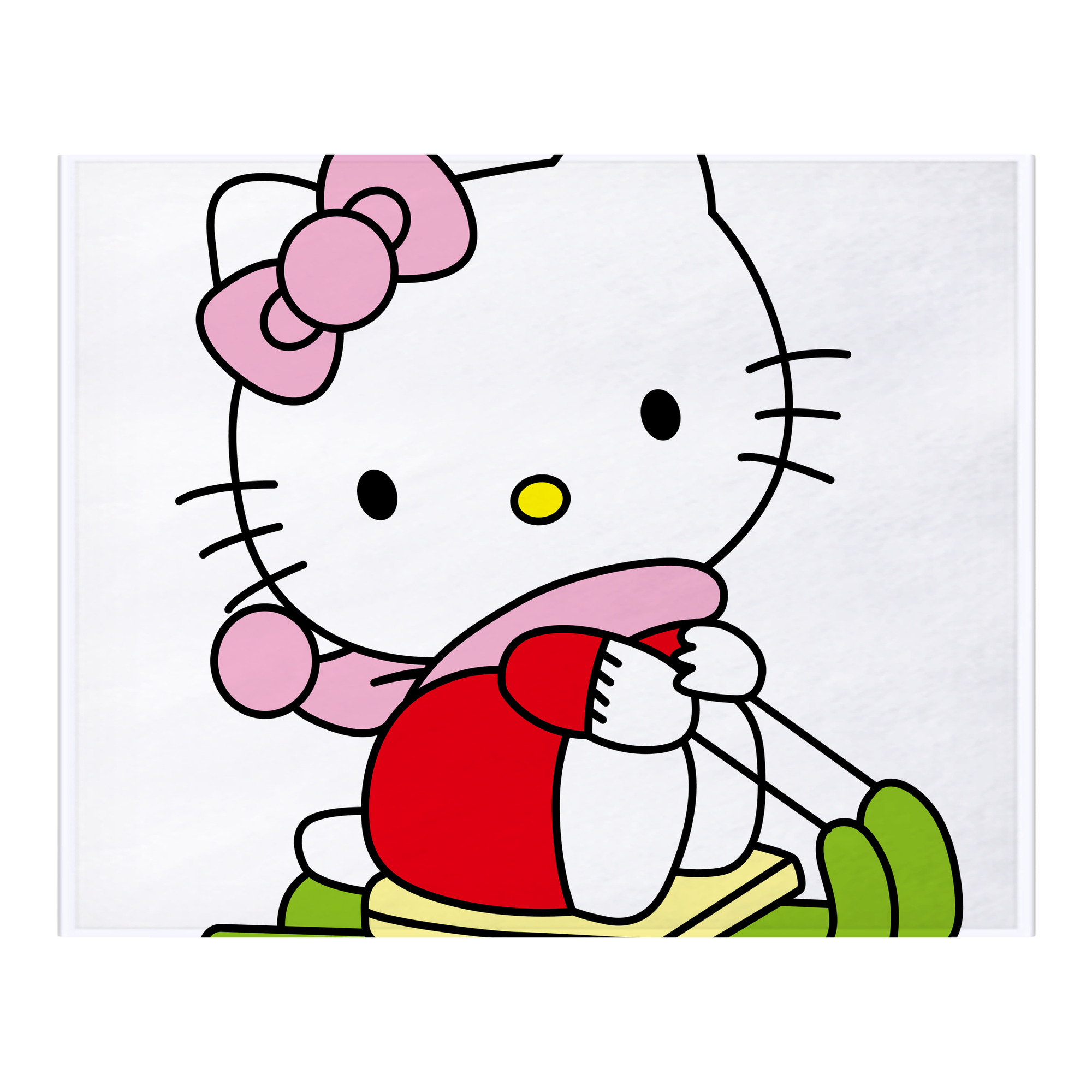 （画像用） Hello Kitty ハローキティ フランネルブランケット・多サイズ対応（横型）