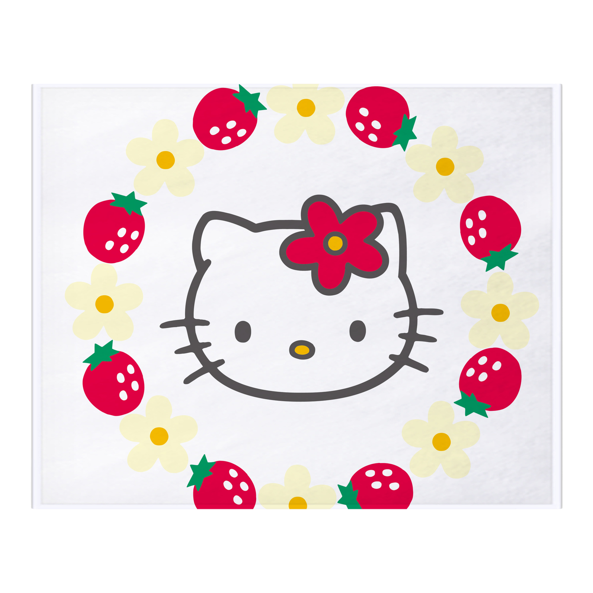 （画像用） Hello Kitty ハローキティ フランネルブランケット・多サイズ対応（横型）