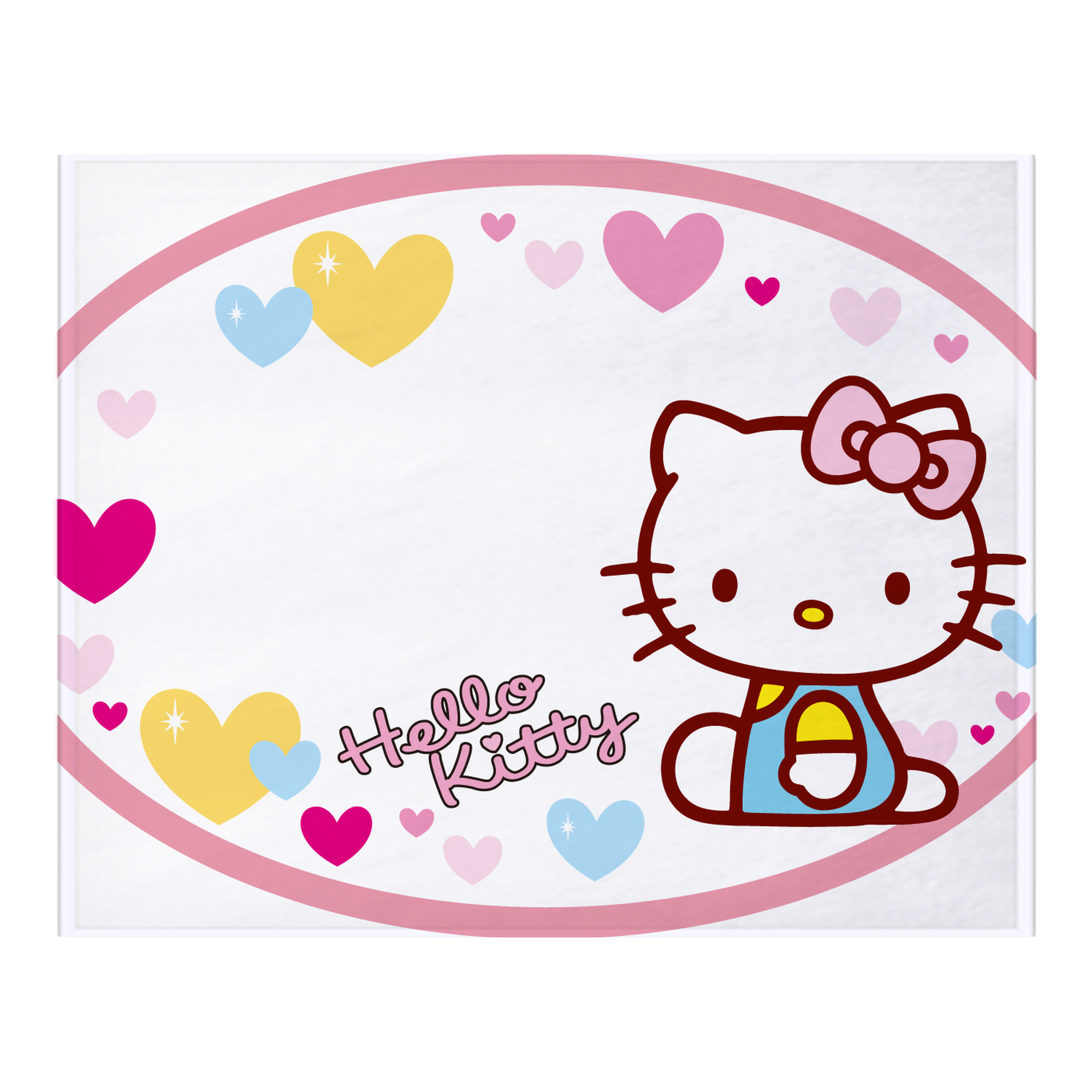 （画像用） Hello Kitty ハローキティ フランネルブランケット・多サイズ対応（横型）