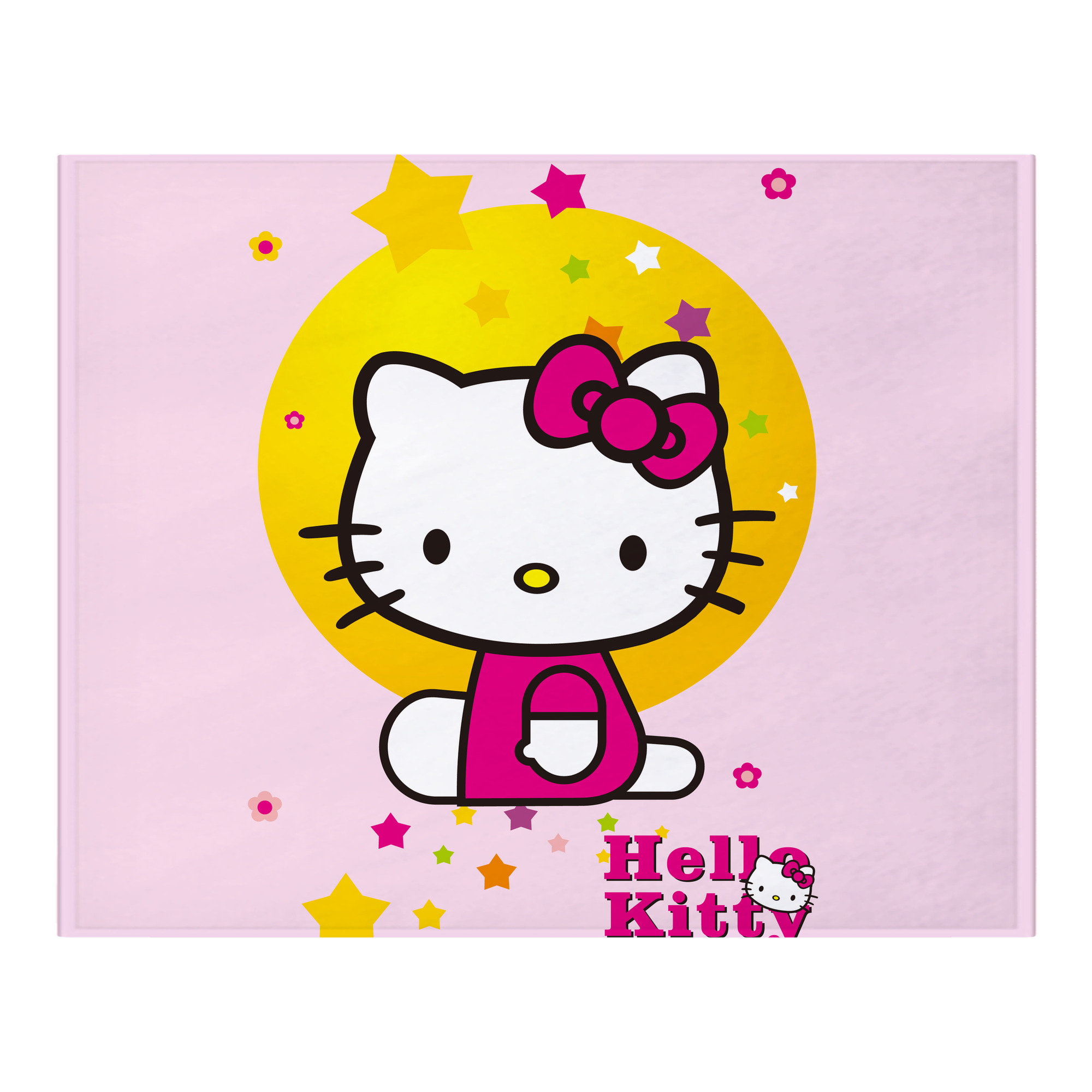 （画像用） Hello Kitty ハローキティ フランネルブランケット・多サイズ対応（横型）