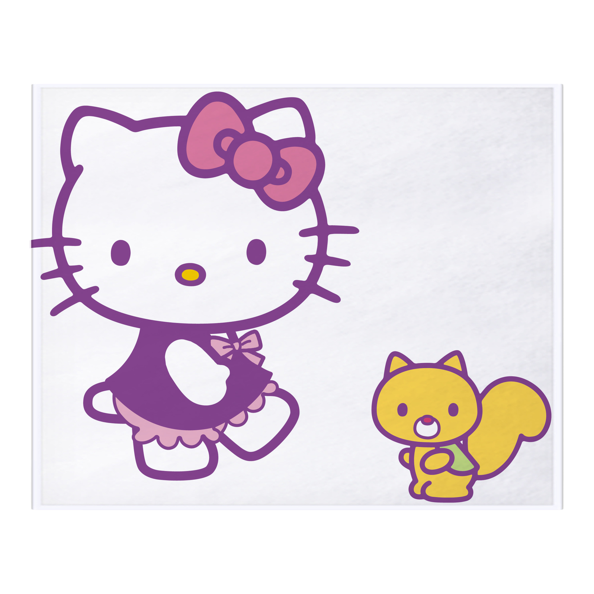 （画像用） Hello Kitty ハローキティ フランネルブランケット・多サイズ対応（横型）