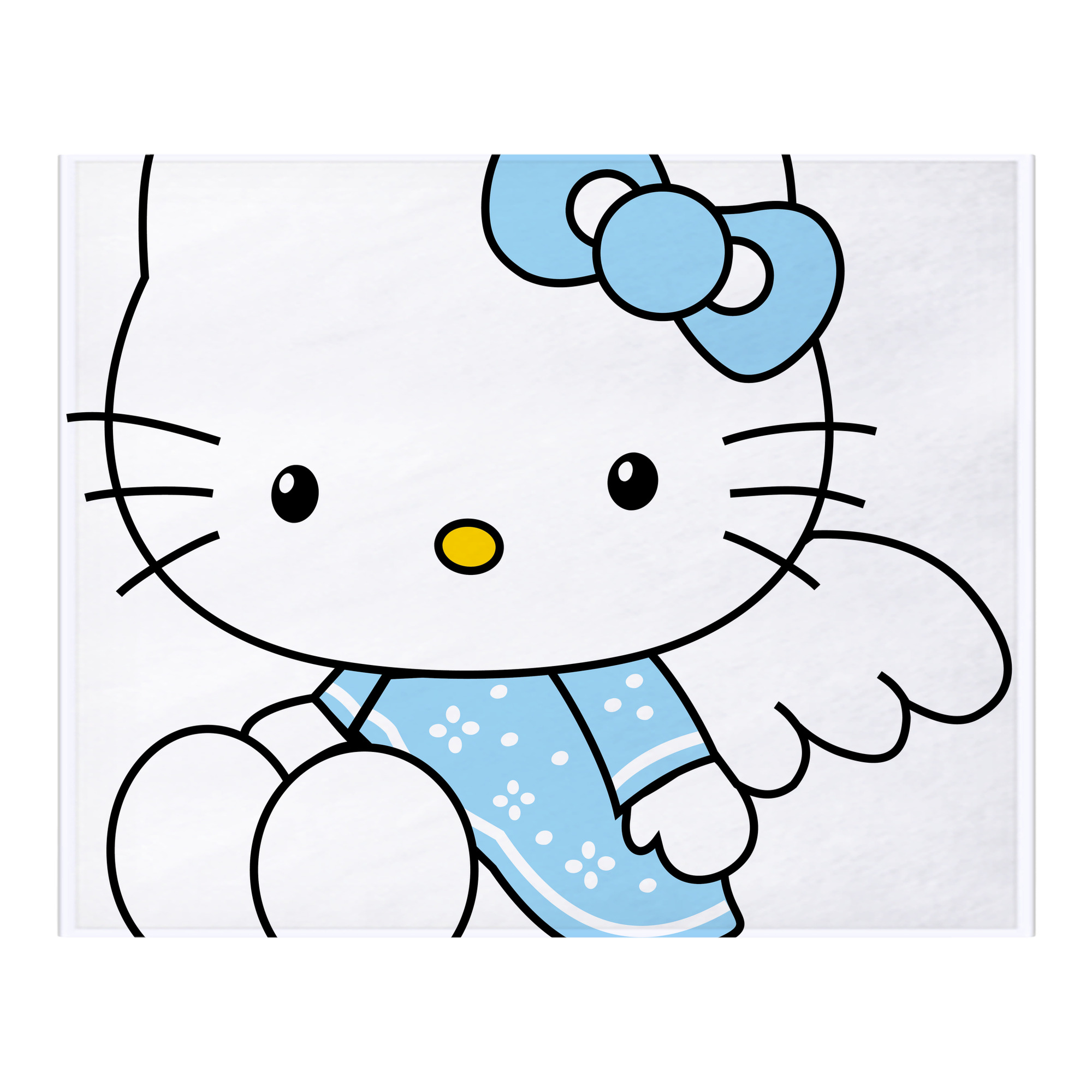 （画像用） Hello Kitty ハローキティ フランネルブランケット・多サイズ対応（横型）