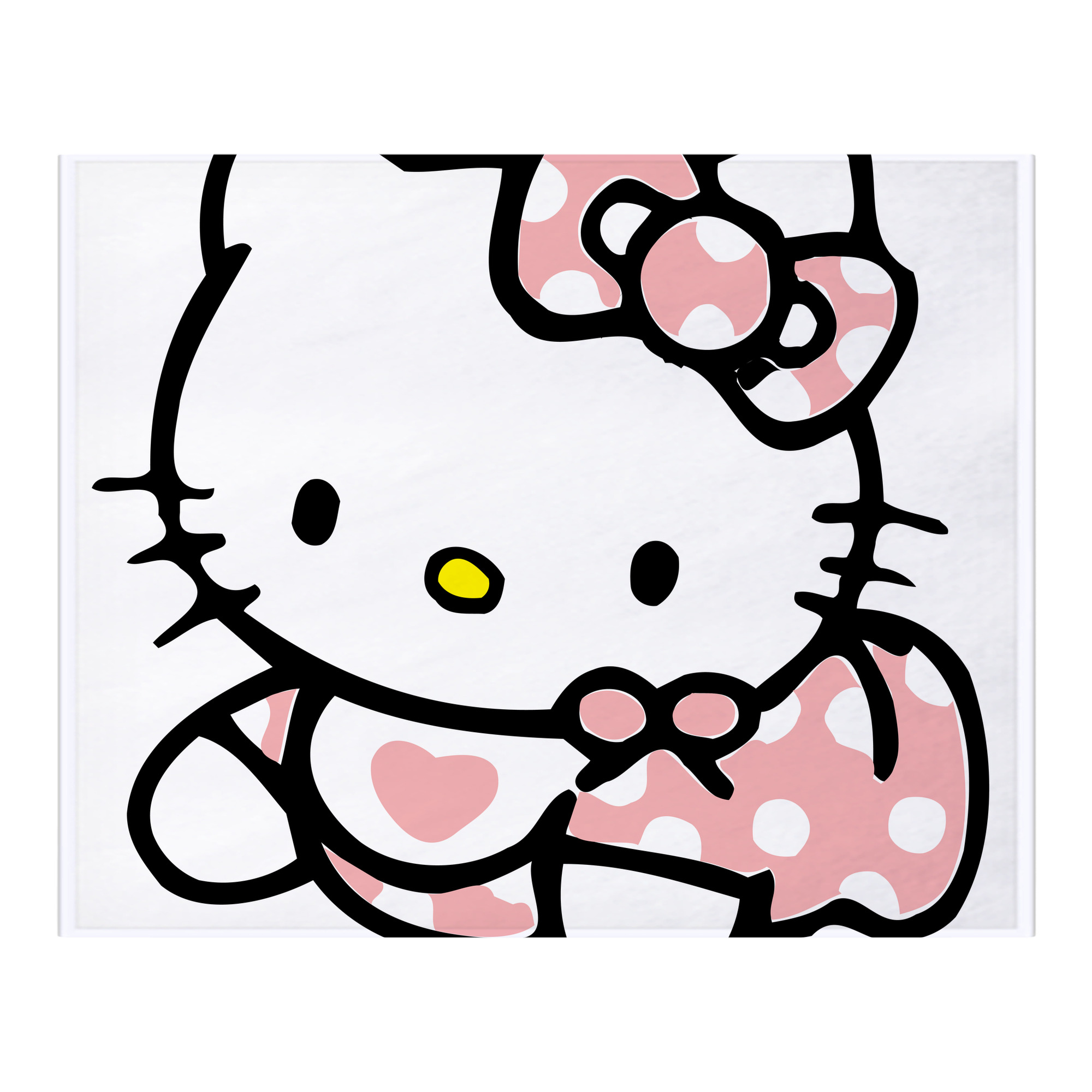 （画像用） Hello Kitty ハローキティ フランネルブランケット・多サイズ対応（横型）