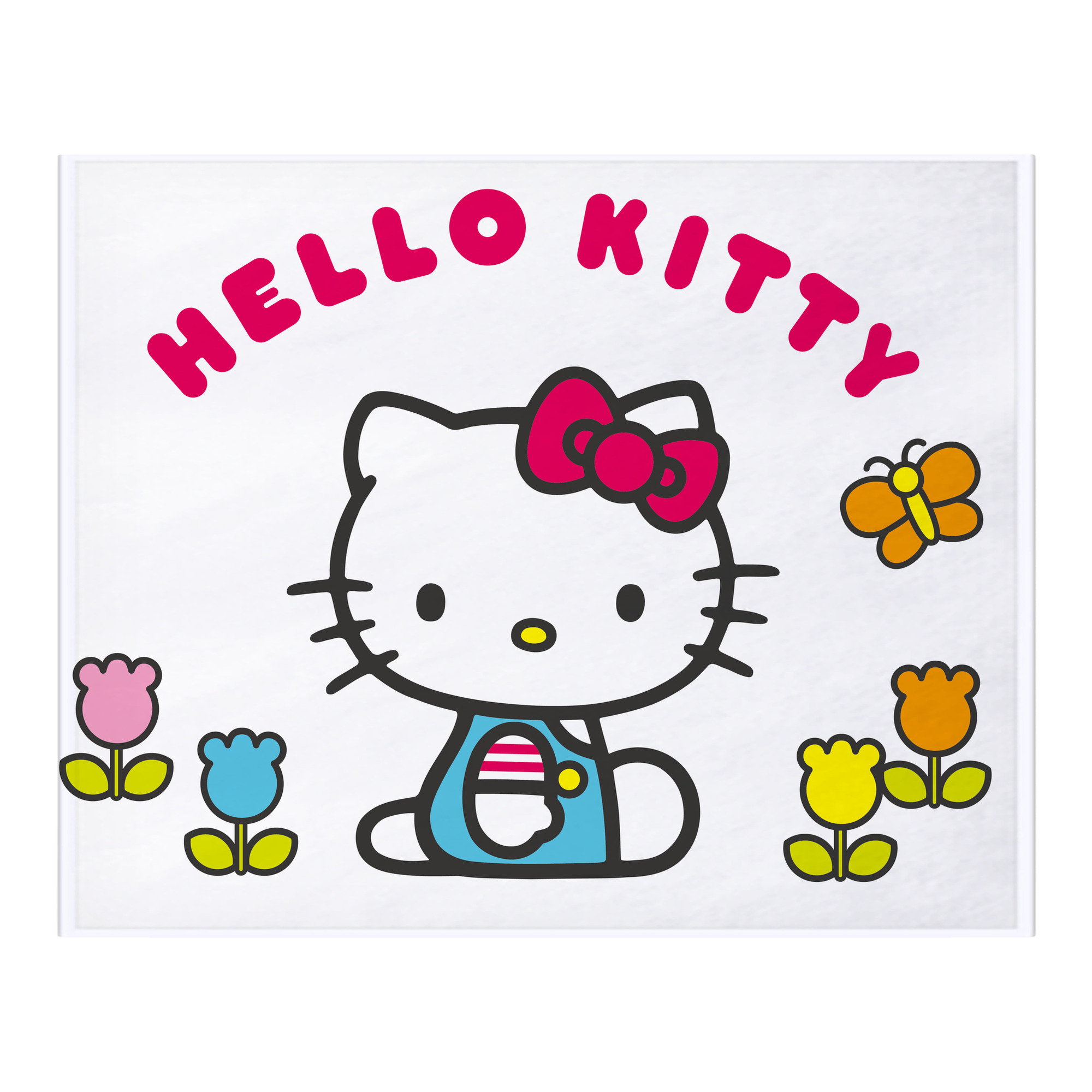 （画像用） Hello Kitty ハローキティ フランネルブランケット・多サイズ対応（横型）