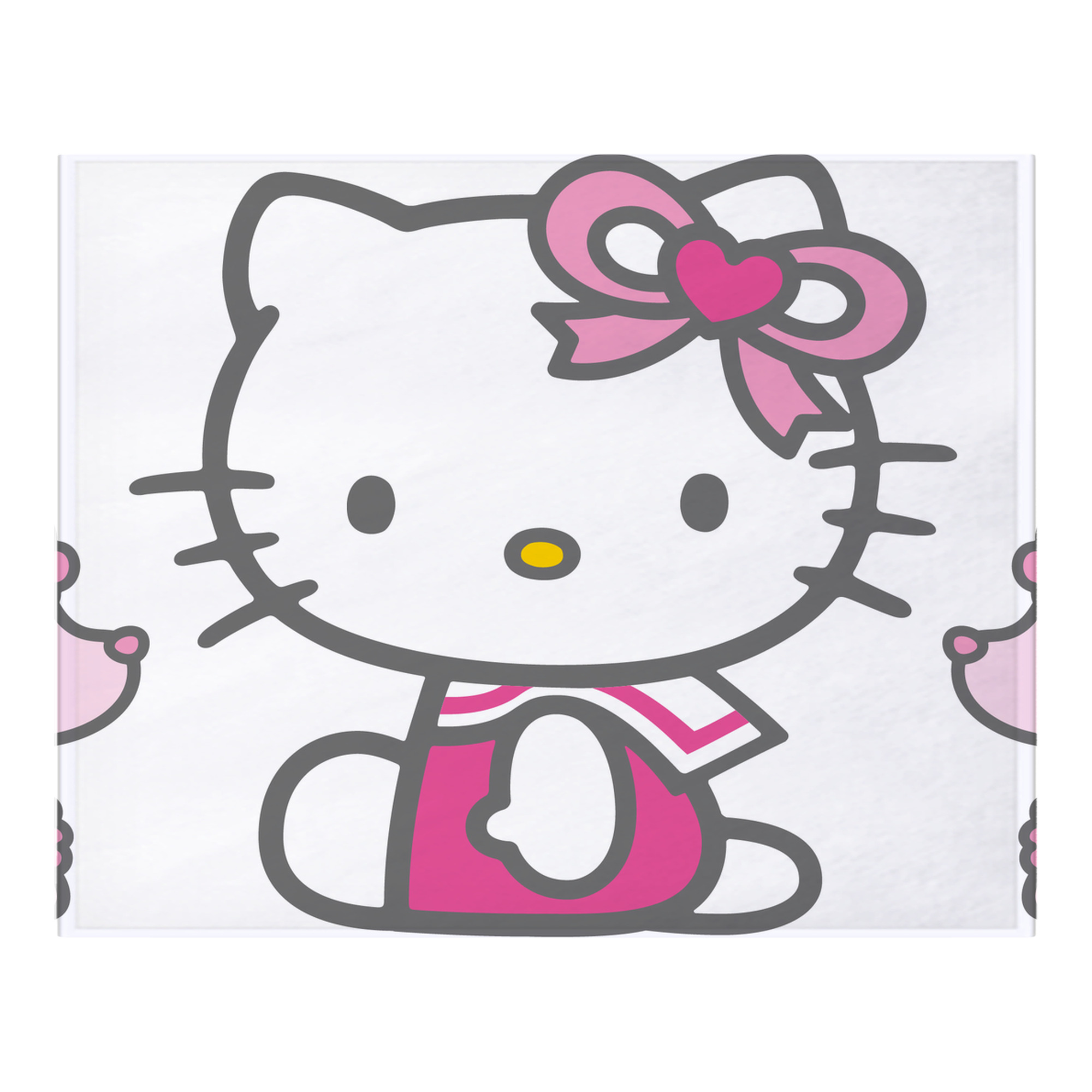 （画像用） Hello Kitty ハローキティ フランネルブランケット・多サイズ対応（横型）