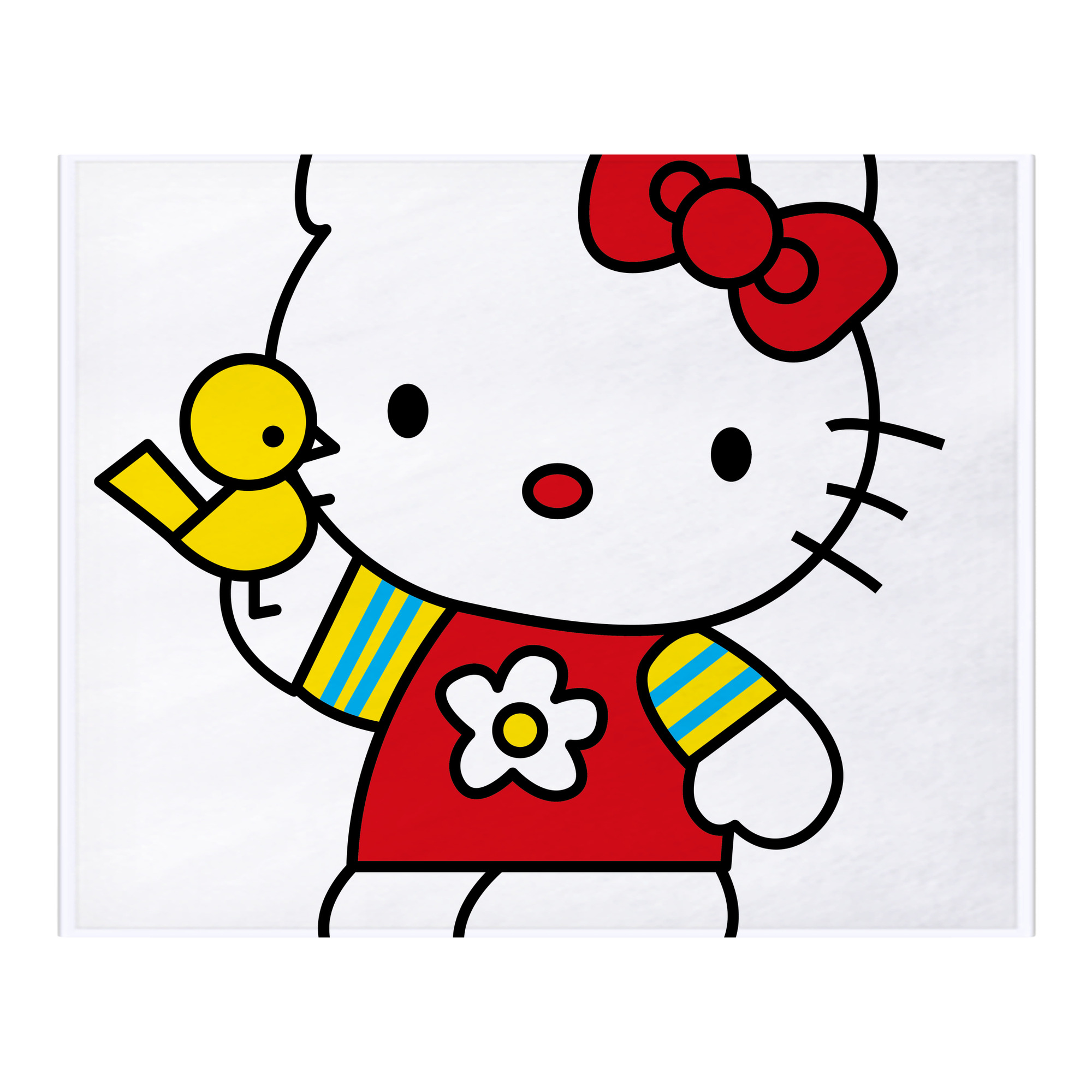 （画像用） Hello Kitty ハローキティ フランネルブランケット・多サイズ対応（横型）