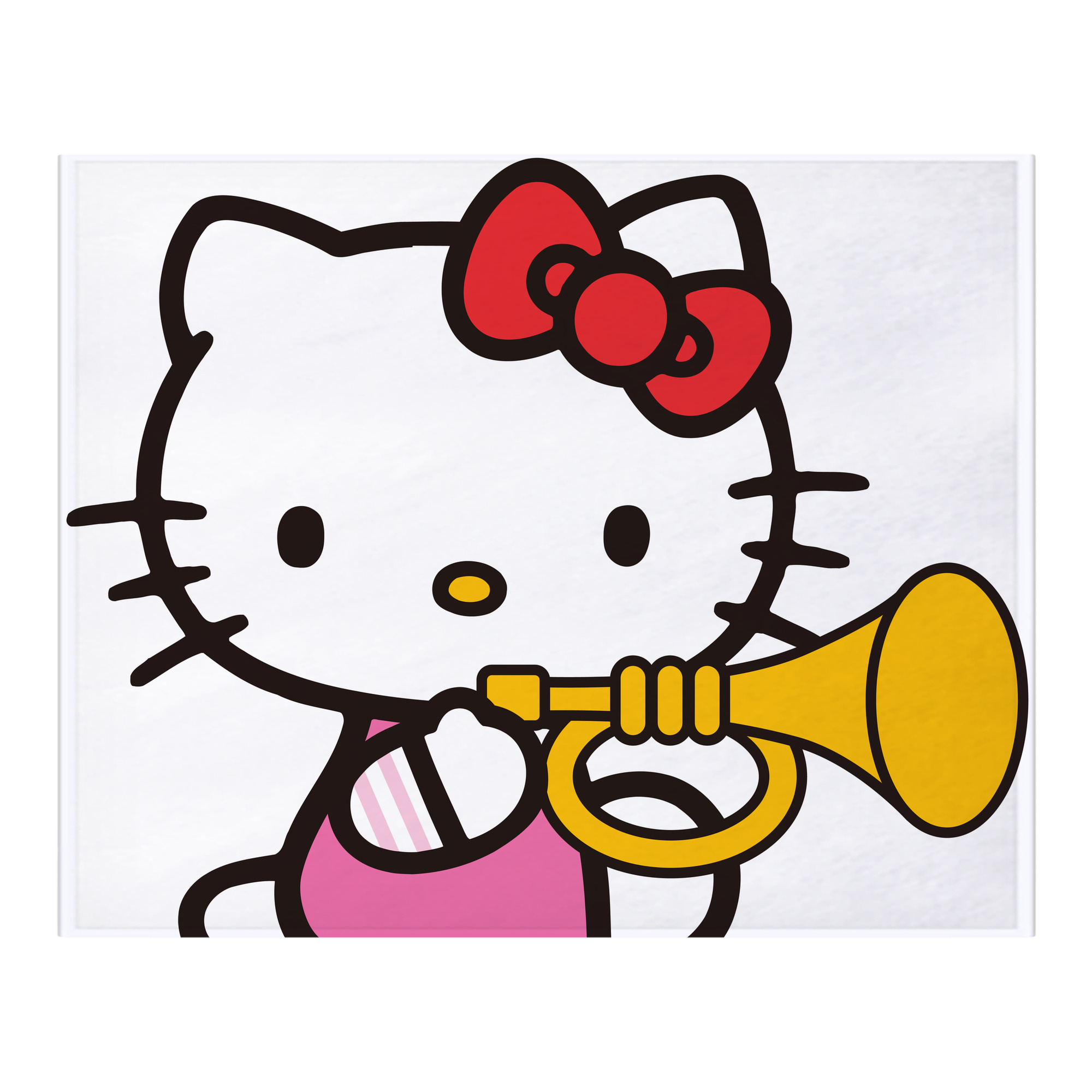 （画像用） Hello Kitty ハローキティ フランネルブランケット・多サイズ対応（横型）