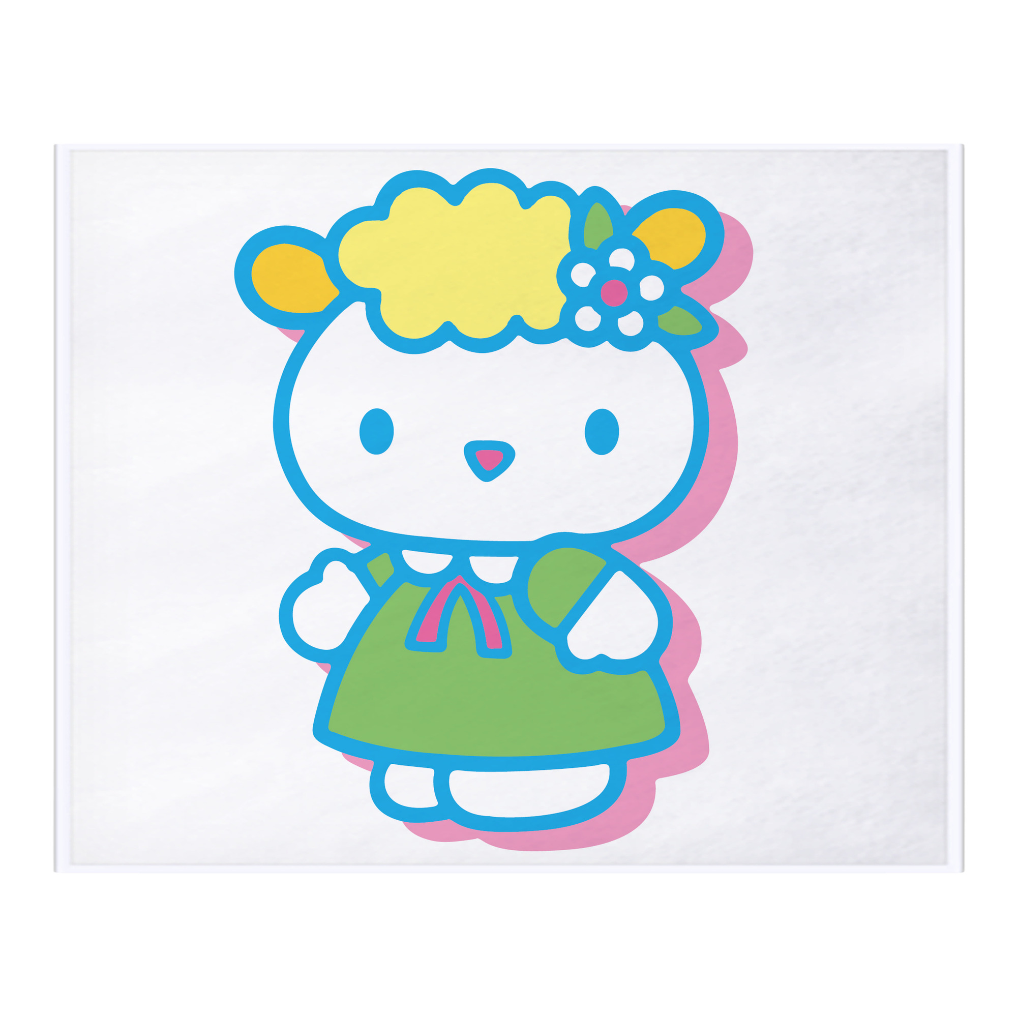 （画像用） Hello Kitty ハローキティ フランネルブランケット・多サイズ対応（横型）