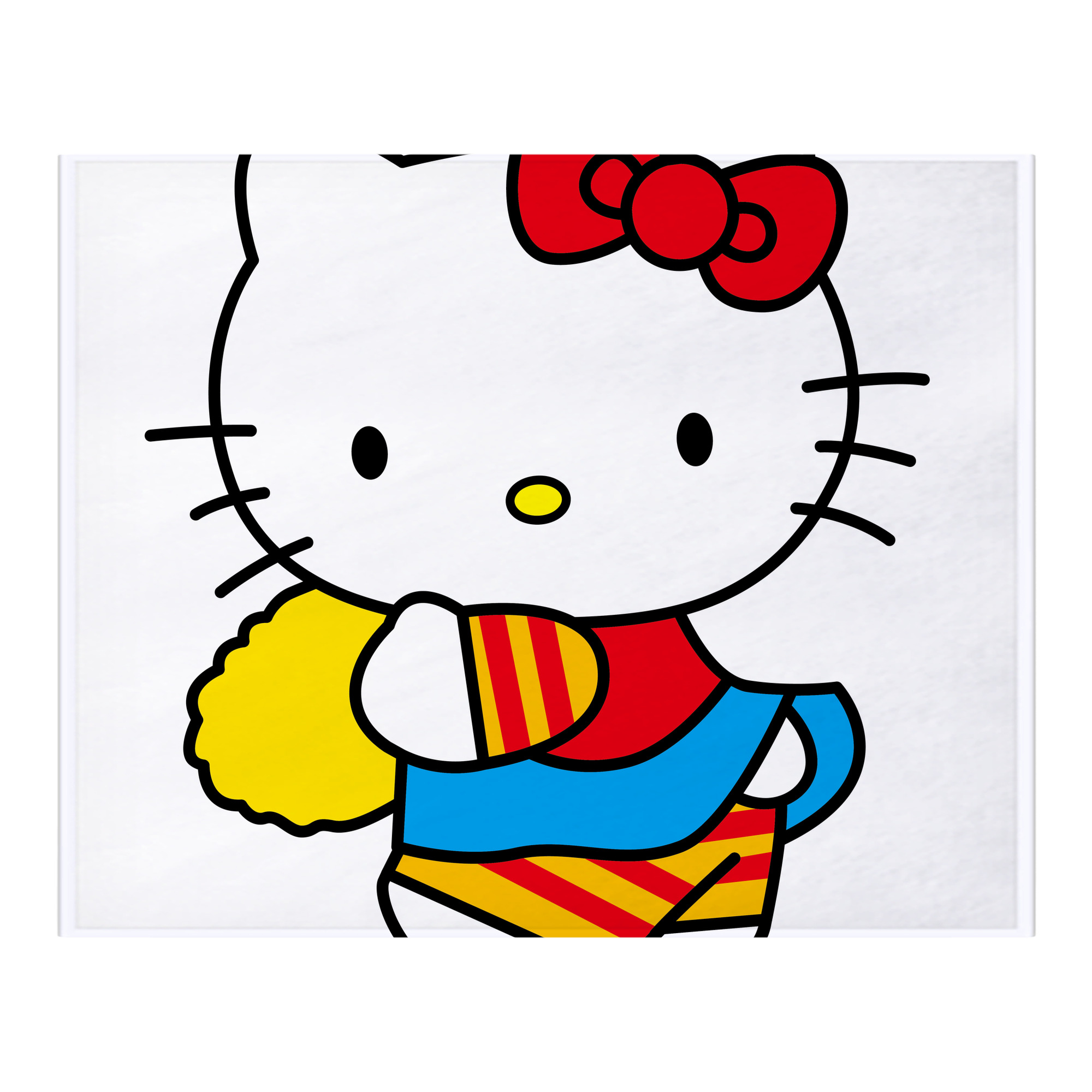 （画像用） Hello Kitty ハローキティ フランネルブランケット・多サイズ対応（横型）