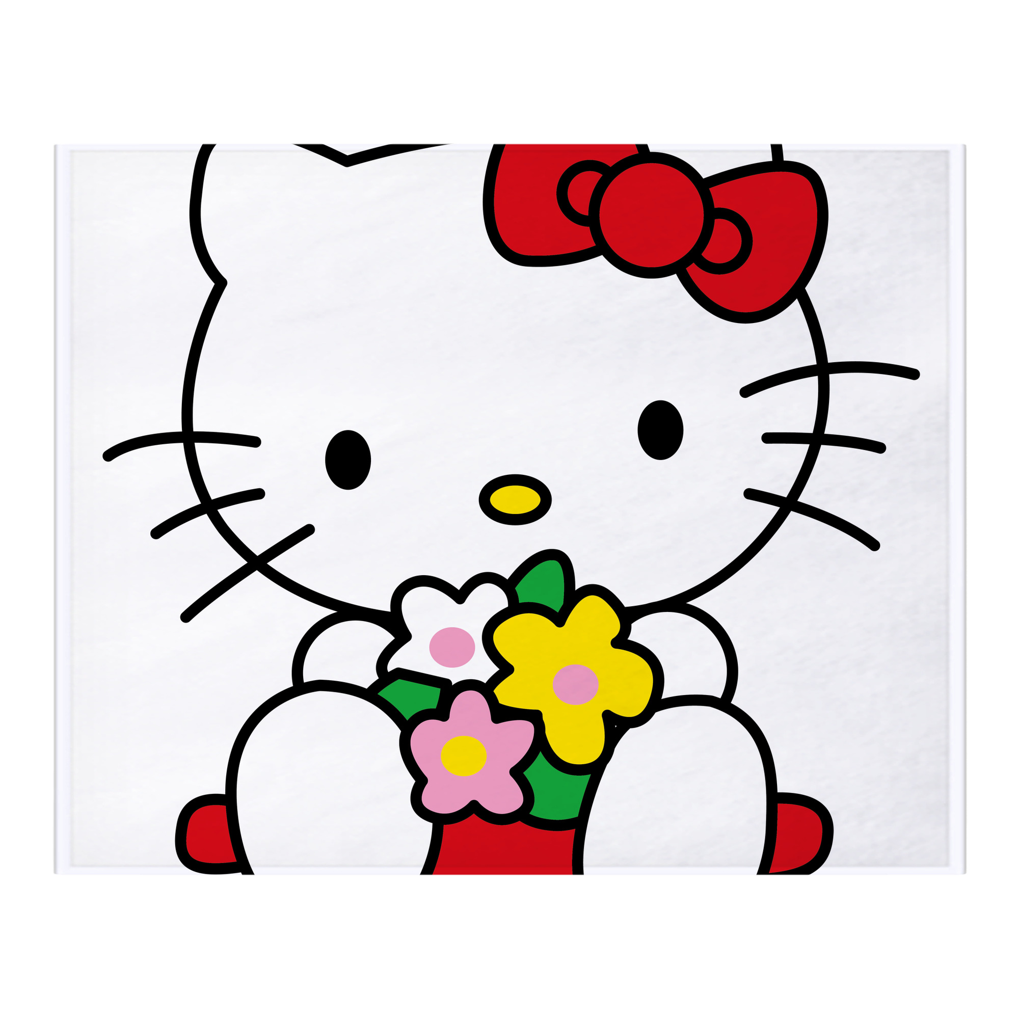（画像用） Hello Kitty ハローキティ フランネルブランケット・多サイズ対応（横型）