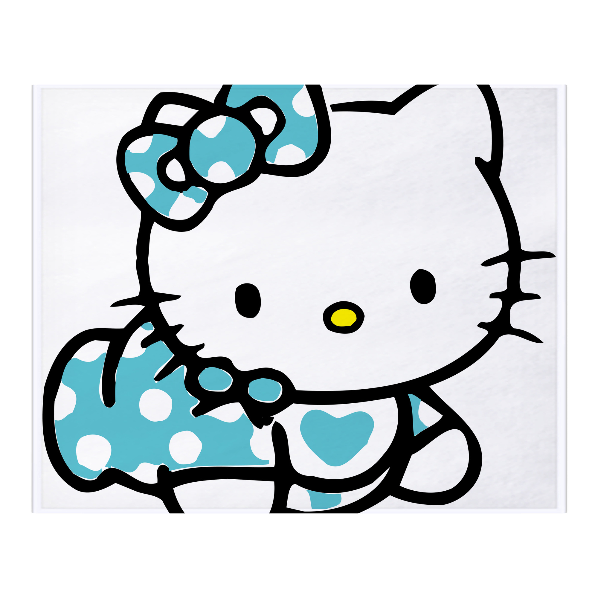 （画像用） Hello Kitty ハローキティ フランネルブランケット・多サイズ対応（横型）