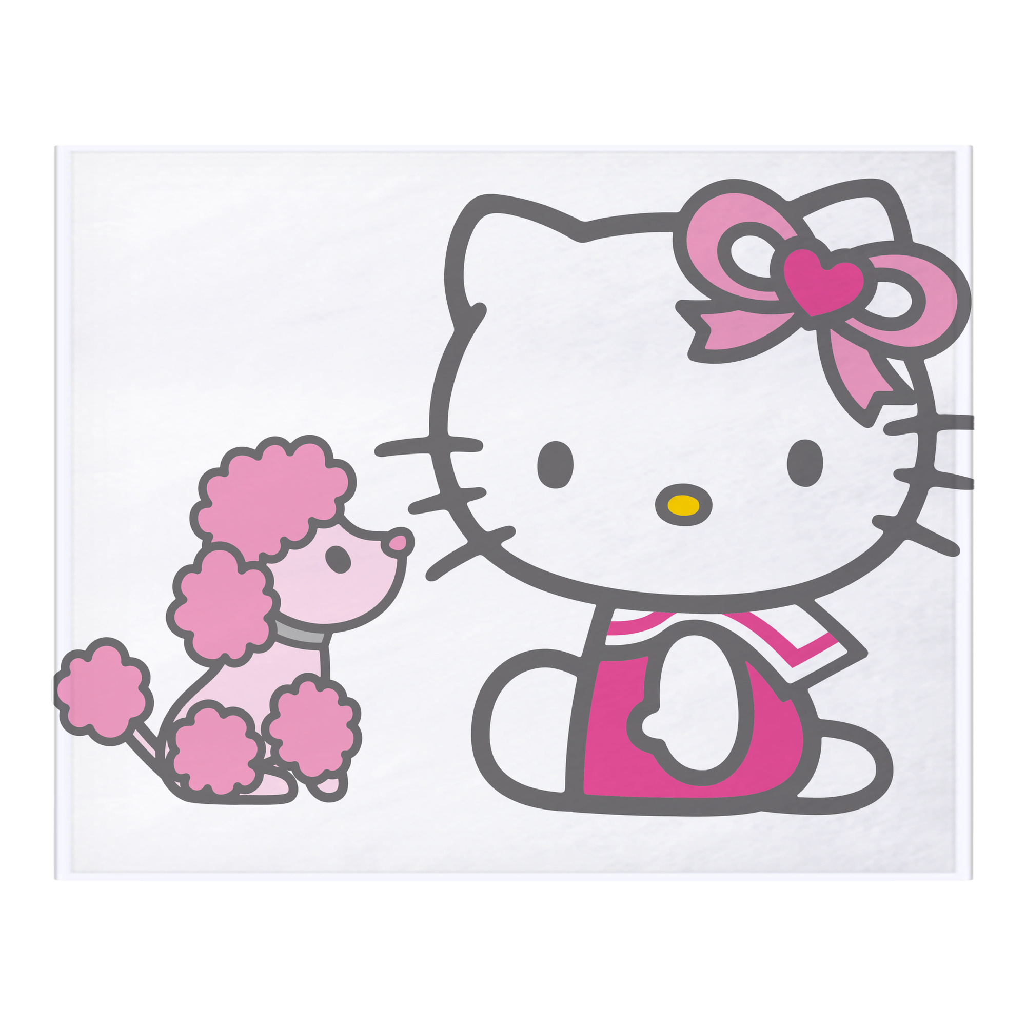 （画像用） Hello Kitty ハローキティ フランネルブランケット・多サイズ対応（横型）