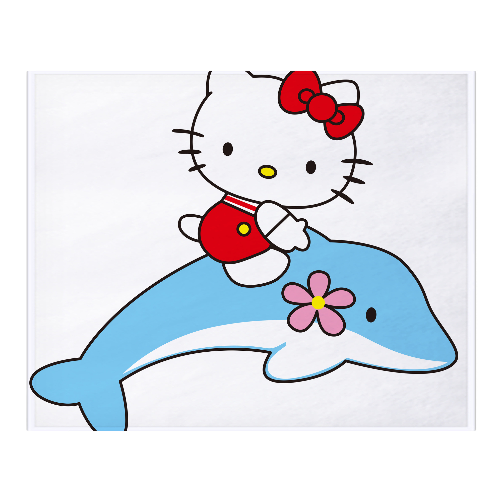 （画像用） Hello Kitty ハローキティ フランネルブランケット・多サイズ対応（横型）