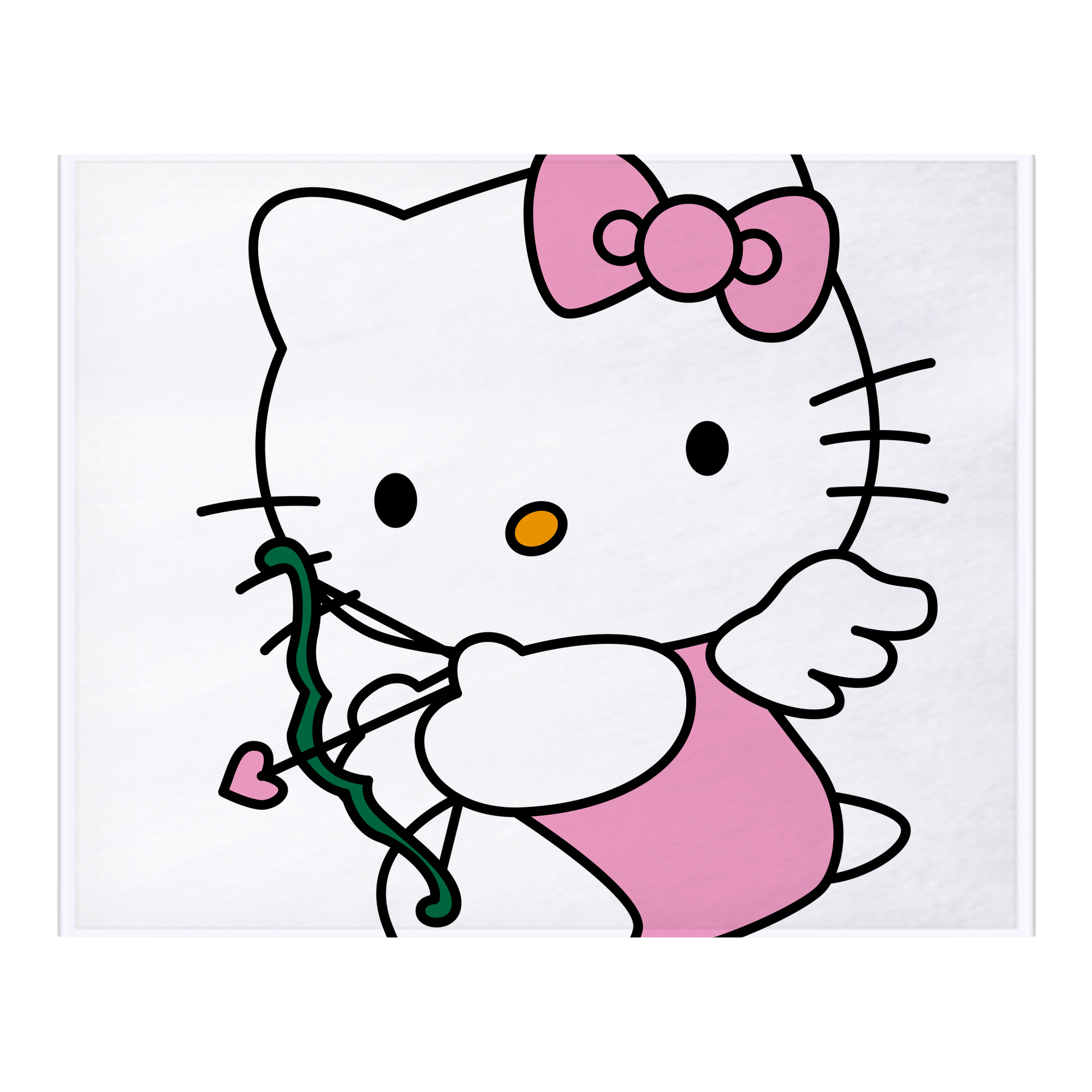 （画像用） Hello Kitty ハローキティ フランネルブランケット・多サイズ対応（横型）