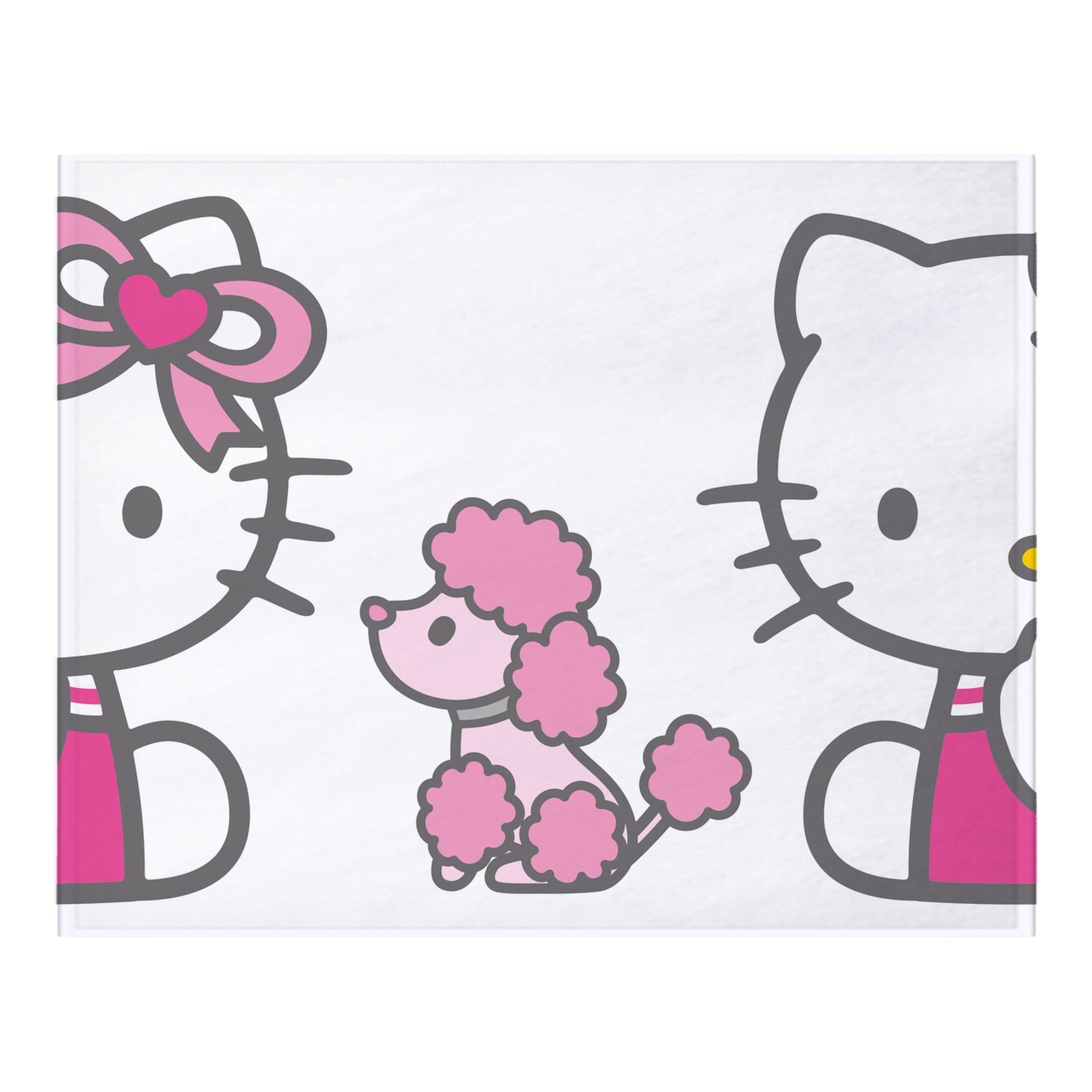 （画像用） Hello Kitty ハローキティ フランネルブランケット・多サイズ対応（横型）