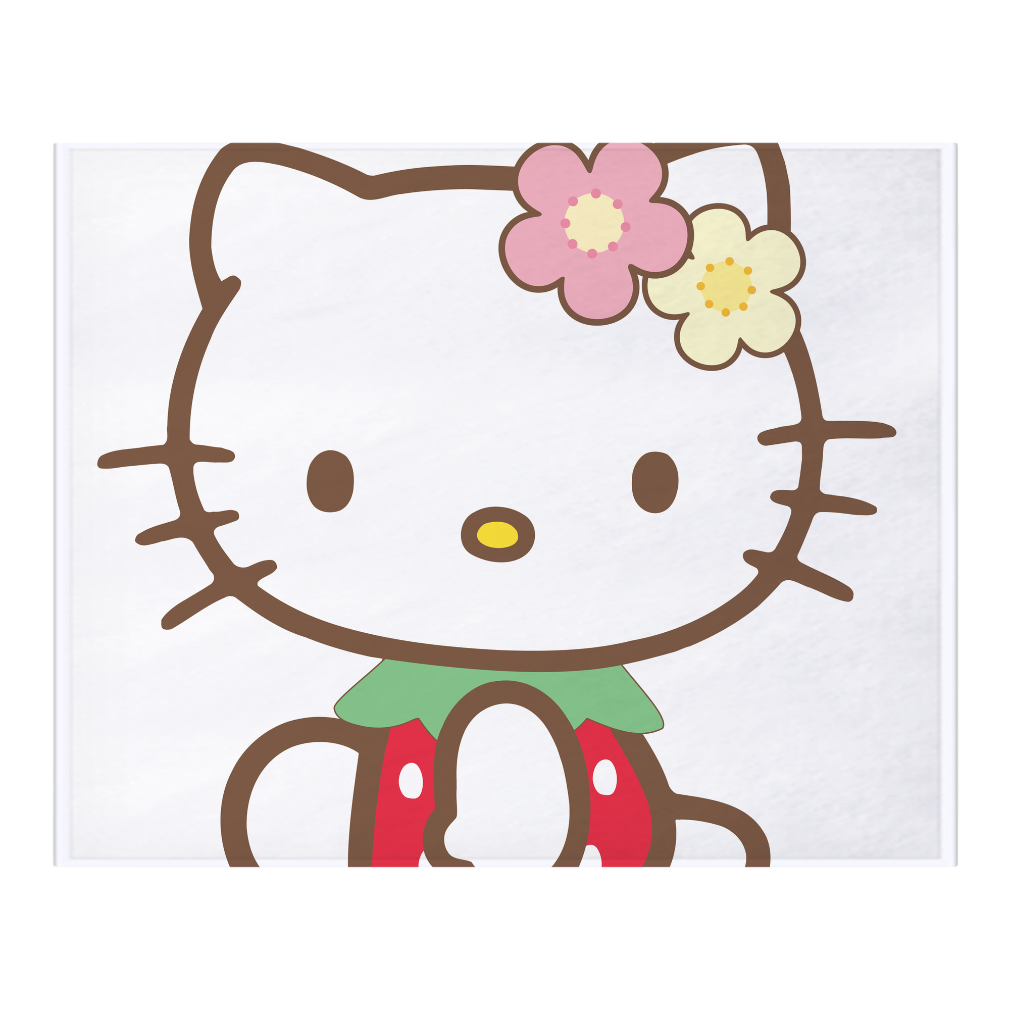 （画像用） Hello Kitty ハローキティ フランネルブランケット・多サイズ対応（横型）