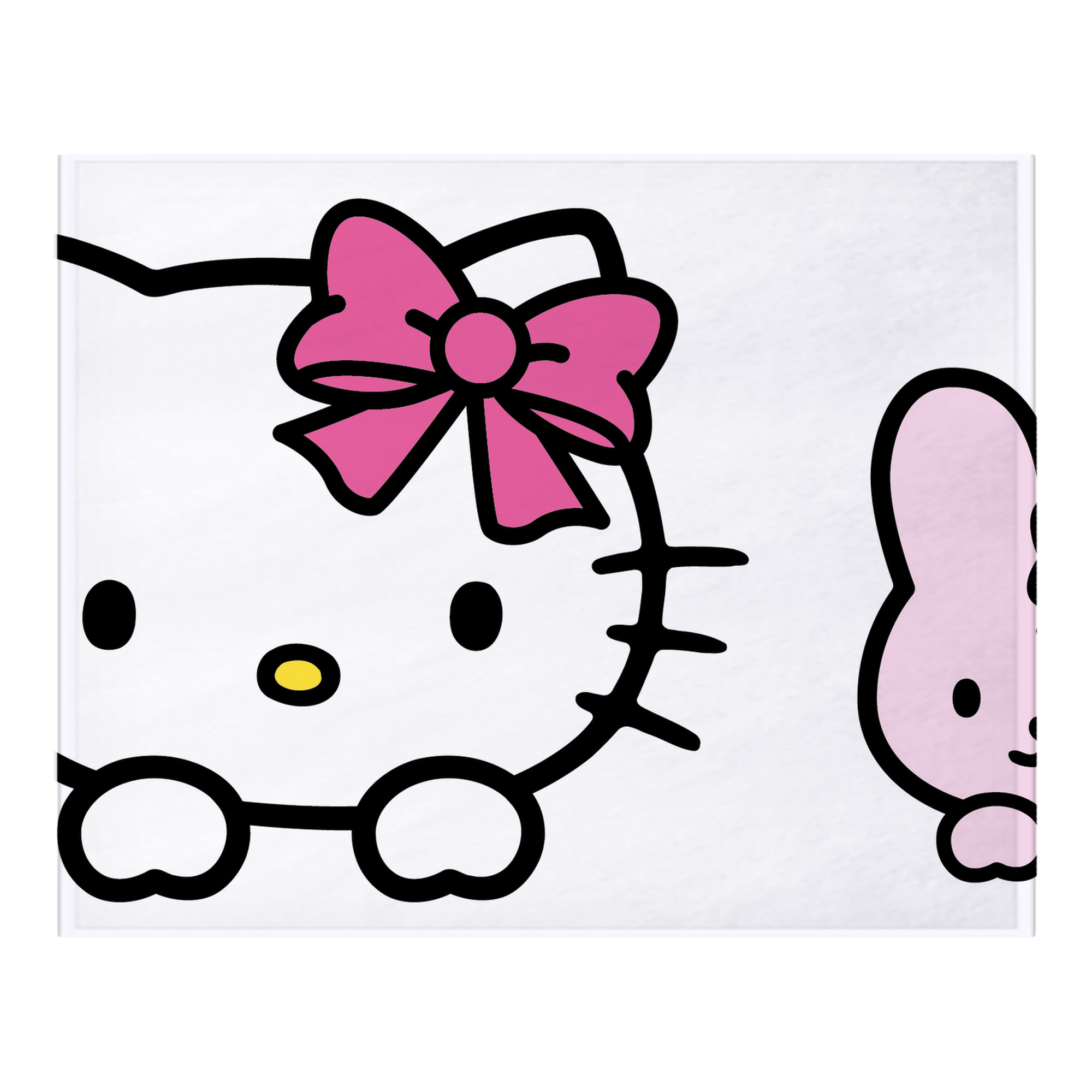 （画像用） Hello Kitty ハローキティ フランネルブランケット・多サイズ対応（横型）
