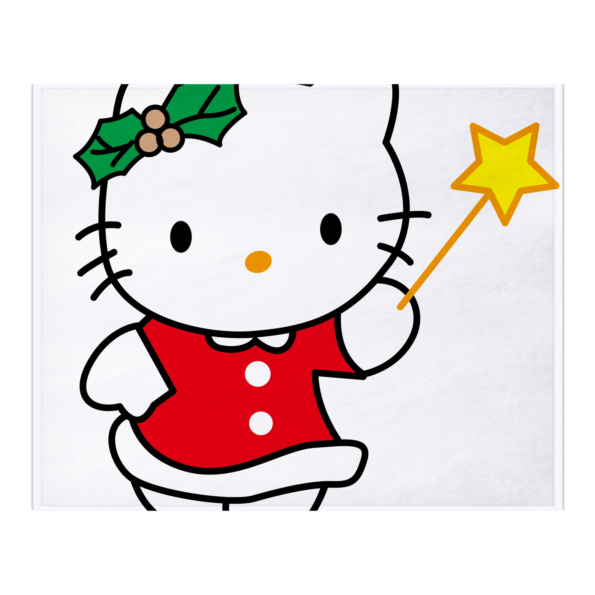 （画像用） Hello Kitty ハローキティ フランネルブランケット・多サイズ対応（横型）
