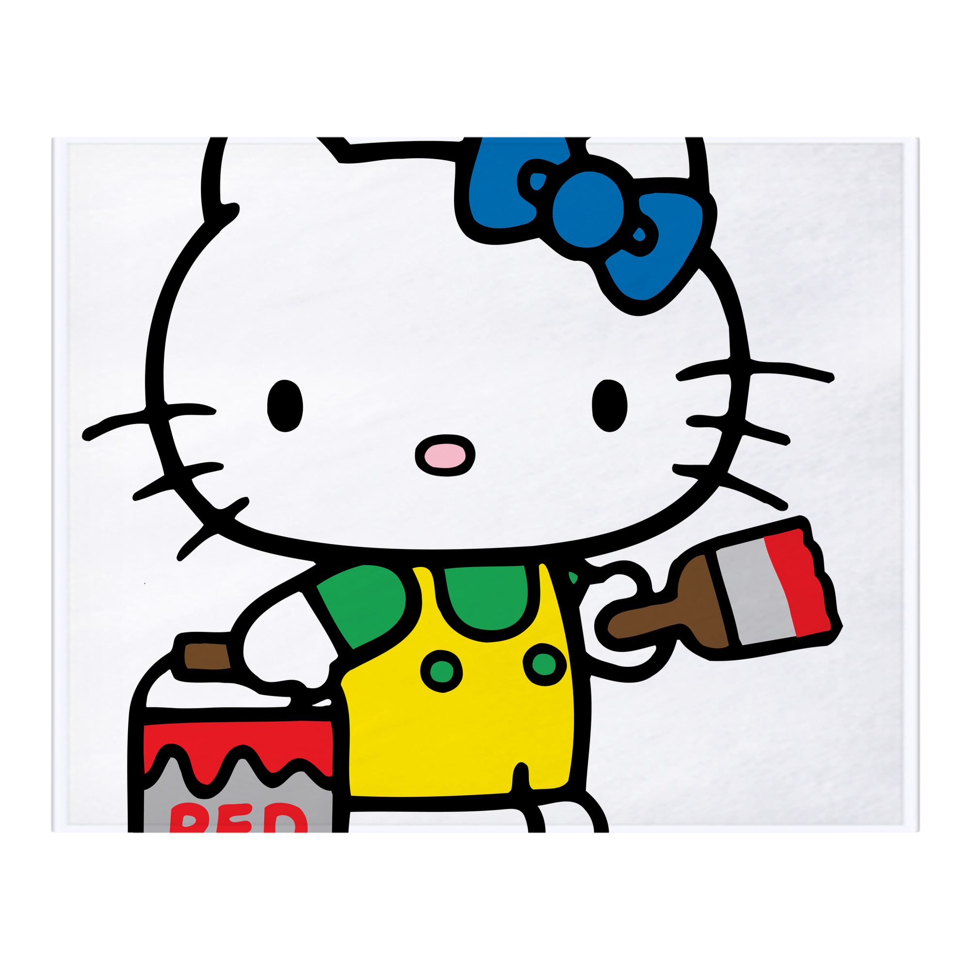 （画像用） Hello Kitty ハローキティ フランネルブランケット・多サイズ対応（横型）
