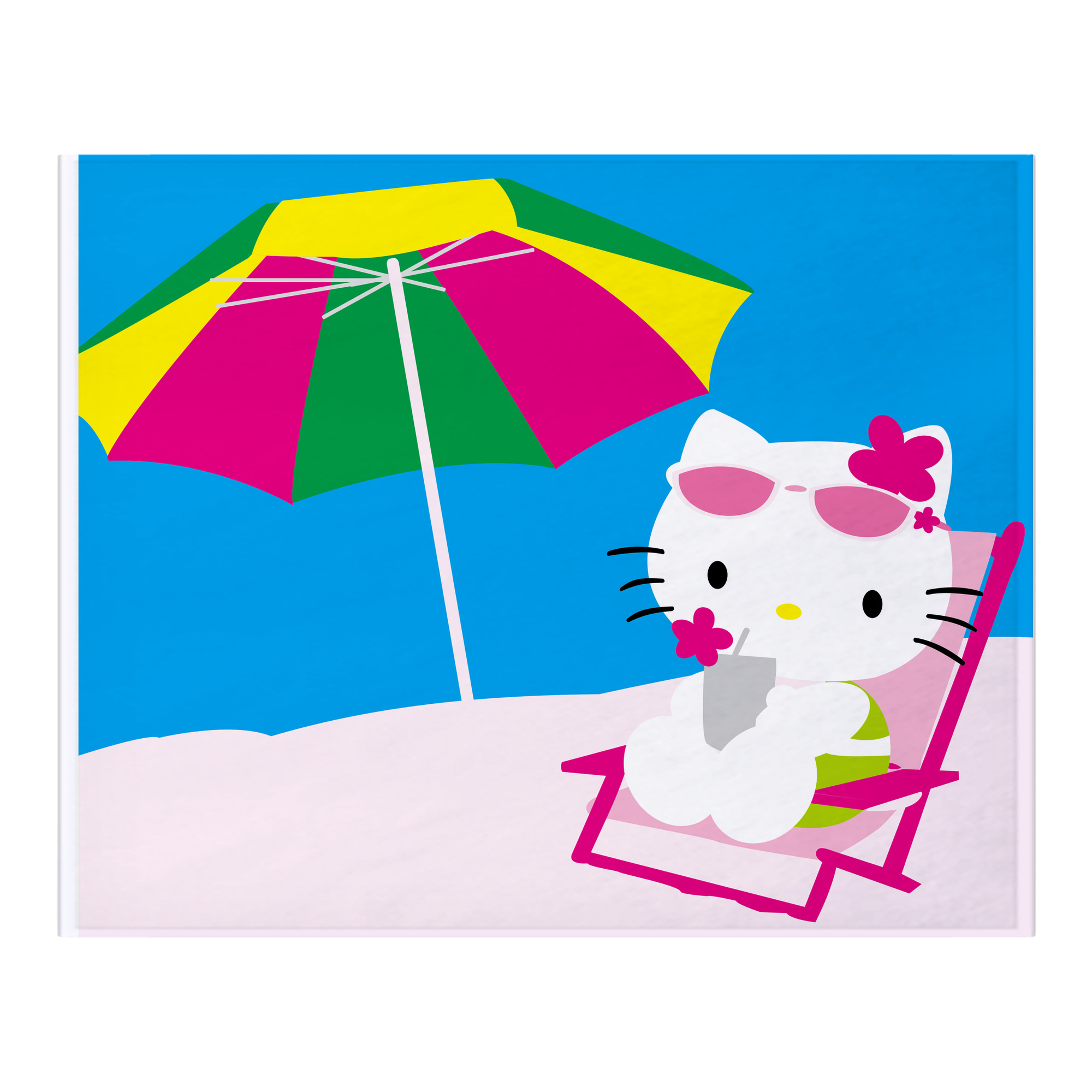 （画像用） Hello Kitty ハローキティ フランネルブランケット・多サイズ対応（横型）
