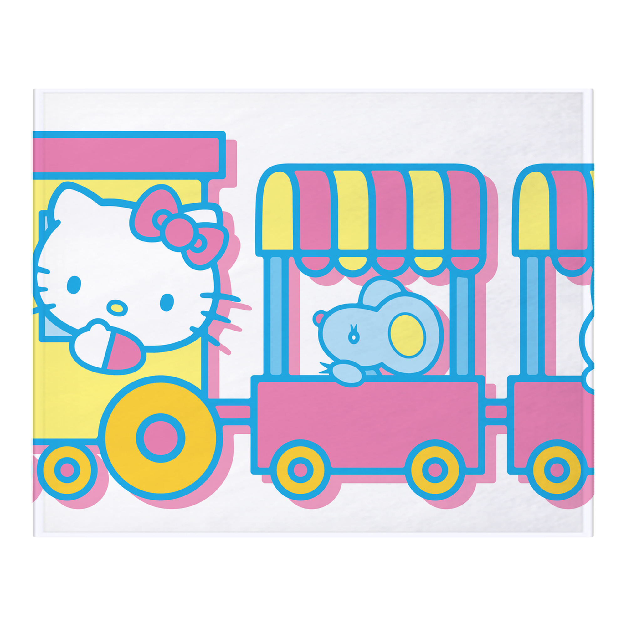 （画像用） Hello Kitty ハローキティ フランネルブランケット・多サイズ対応（横型）