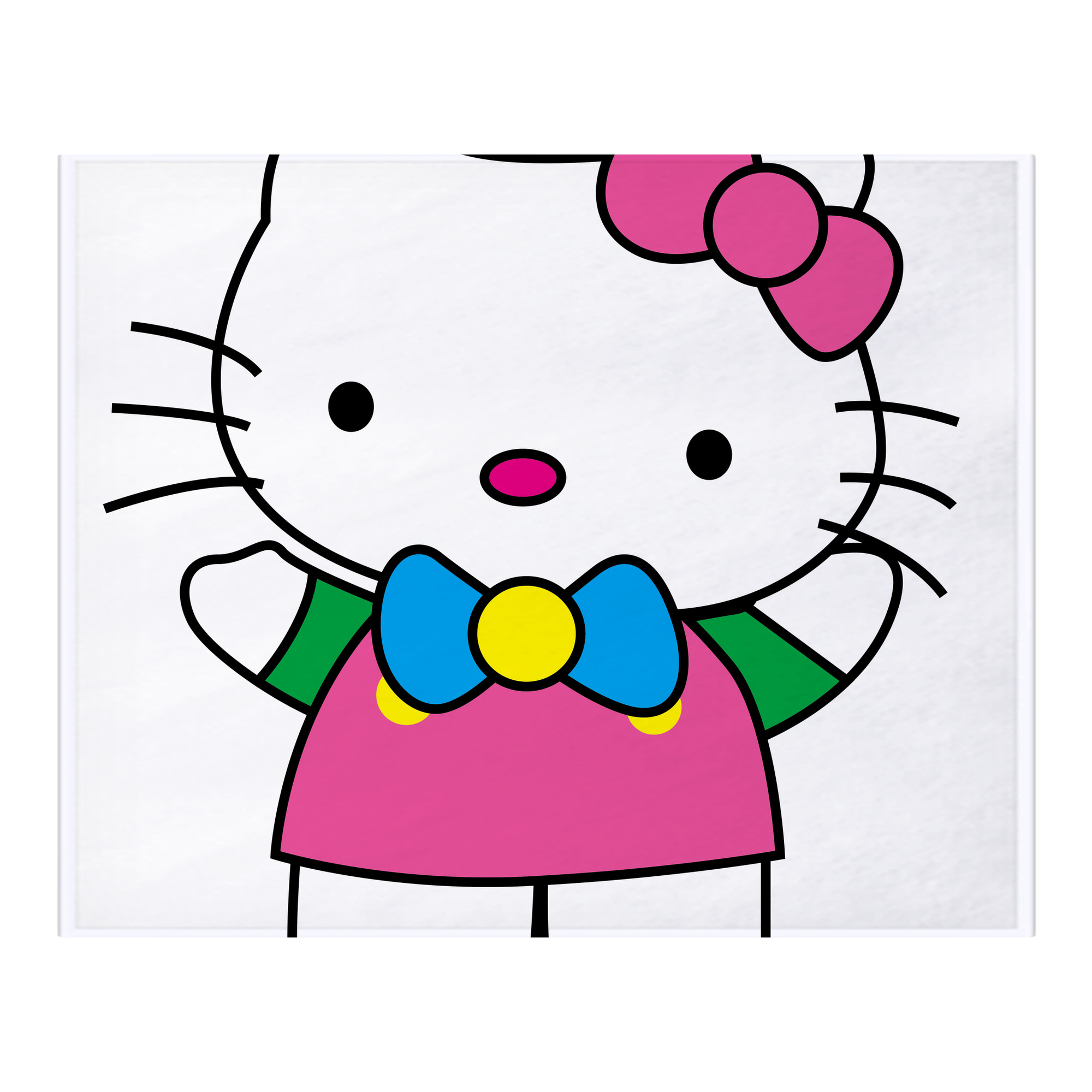（画像用） Hello Kitty ハローキティ フランネルブランケット・多サイズ対応（横型）