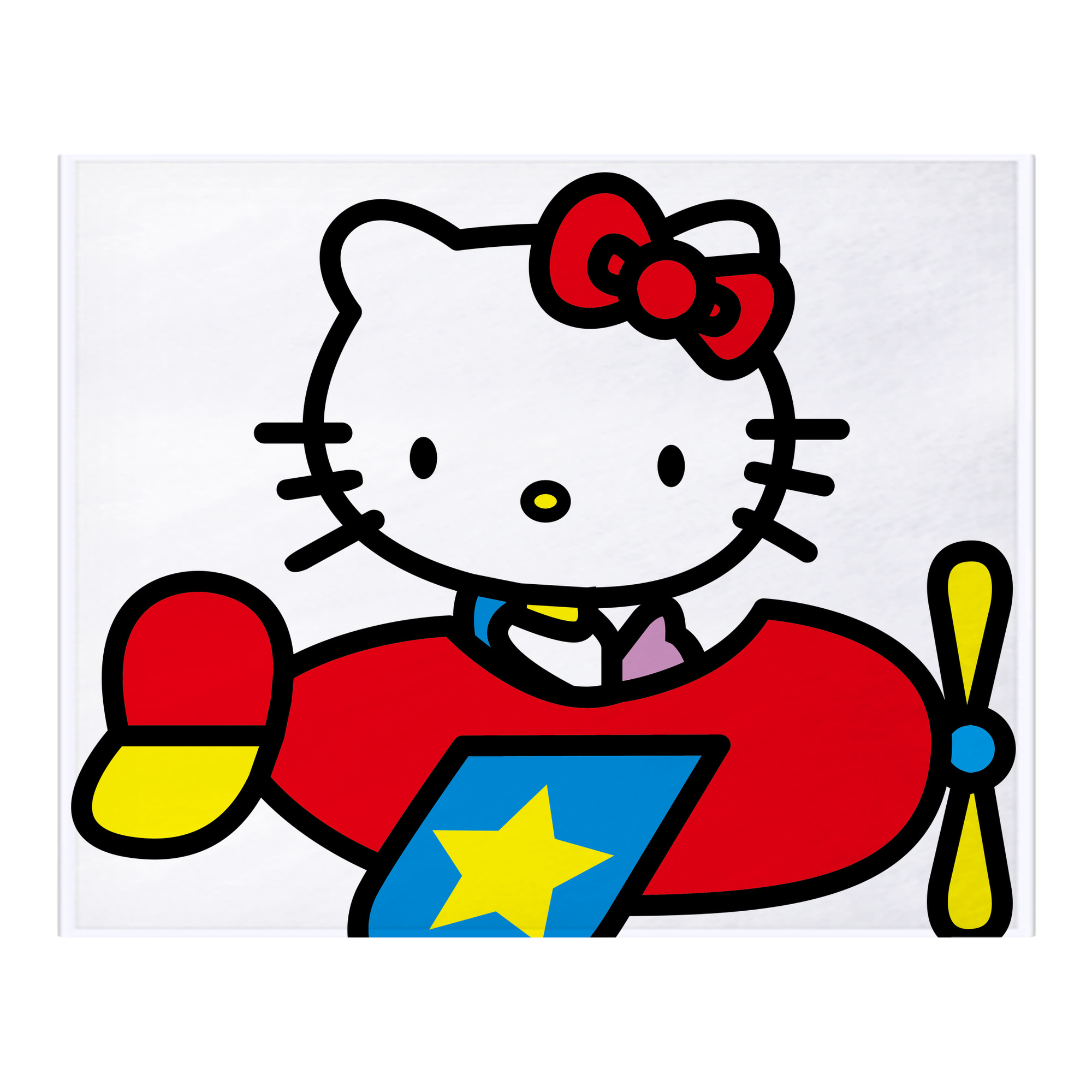 （画像用） Hello Kitty ハローキティ フランネルブランケット・多サイズ対応（横型）