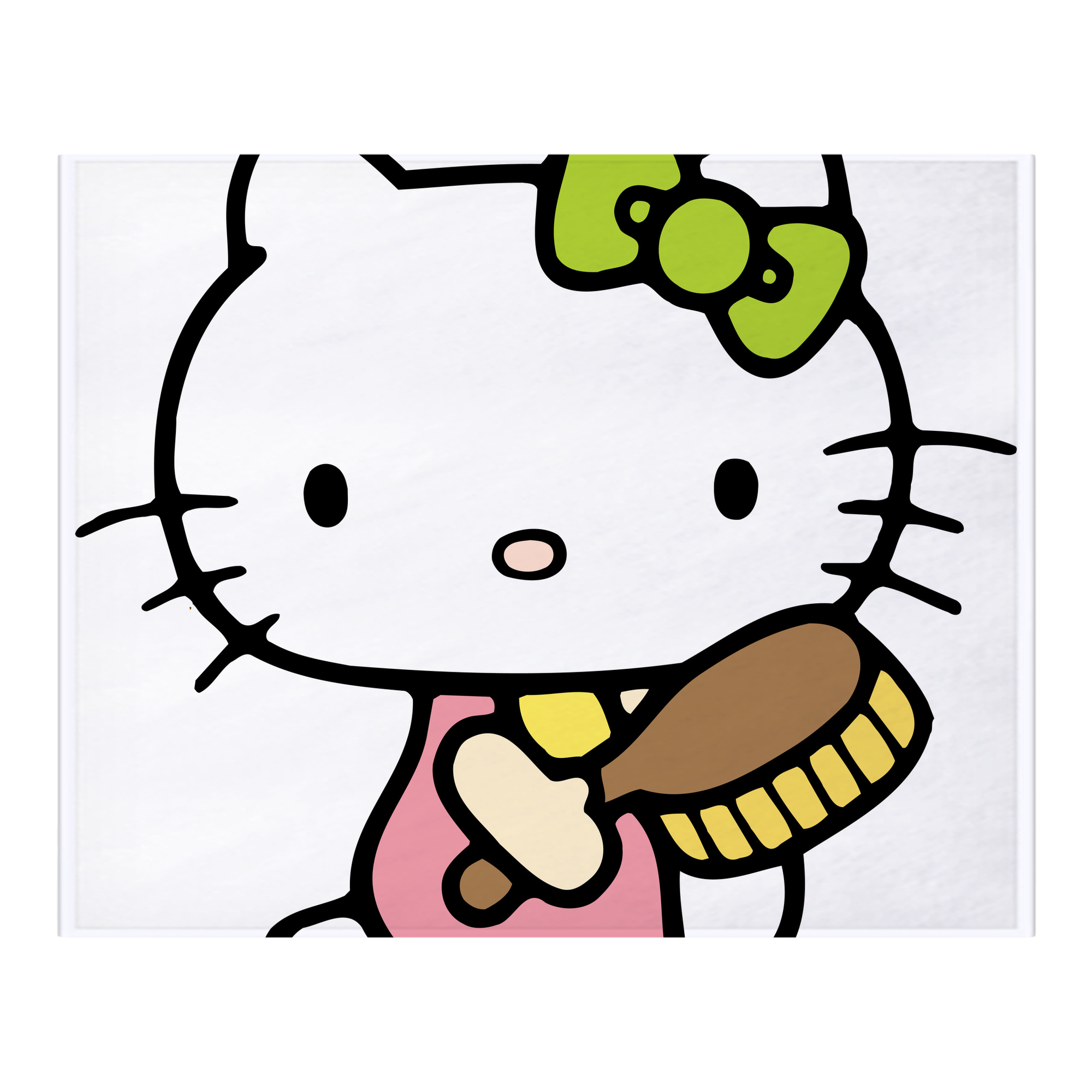 （画像用） Hello Kitty ハローキティ フランネルブランケット・多サイズ対応（横型）