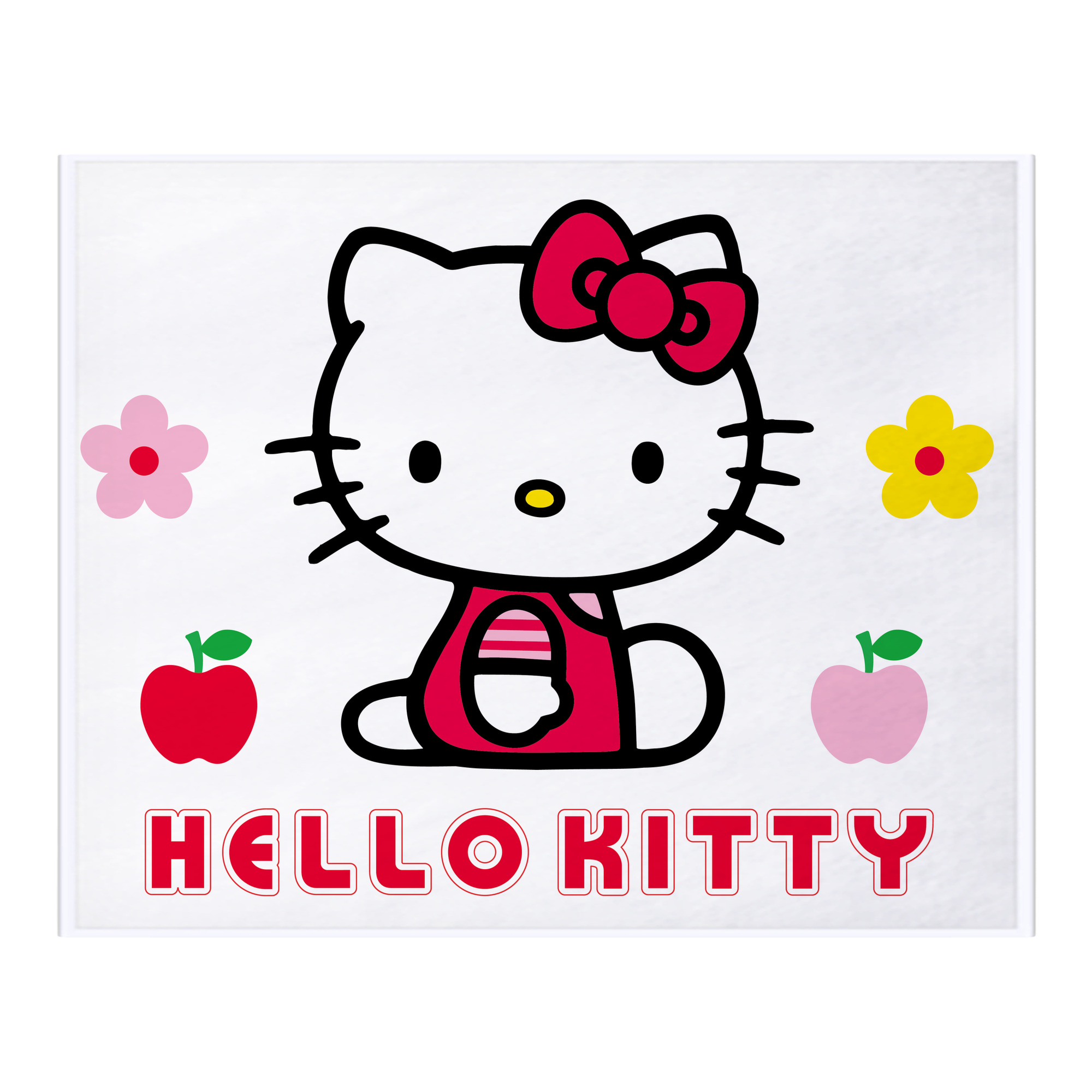 （画像用） Hello Kitty ハローキティ フランネルブランケット・多サイズ対応（横型）