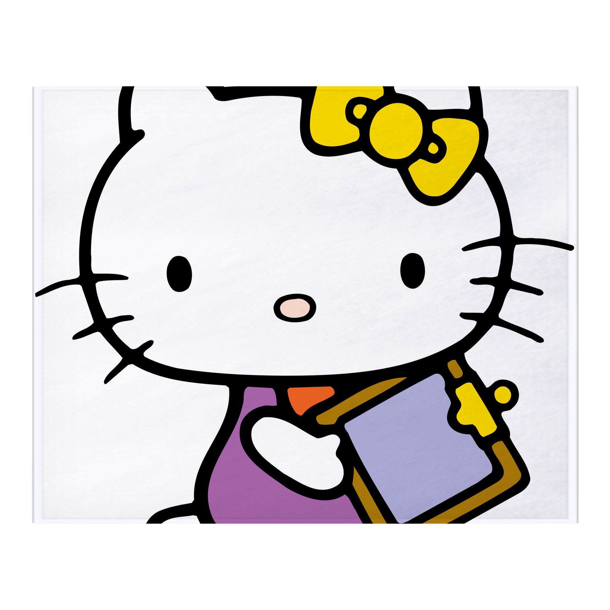 （画像用） Hello Kitty ハローキティ フランネルブランケット・多サイズ対応（横型）