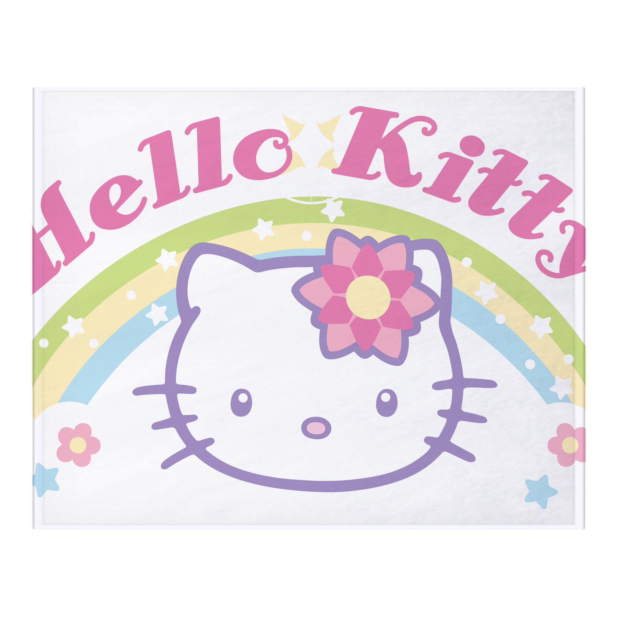 （画像用） Hello Kitty ハローキティ フランネルブランケット・多サイズ対応（横型）