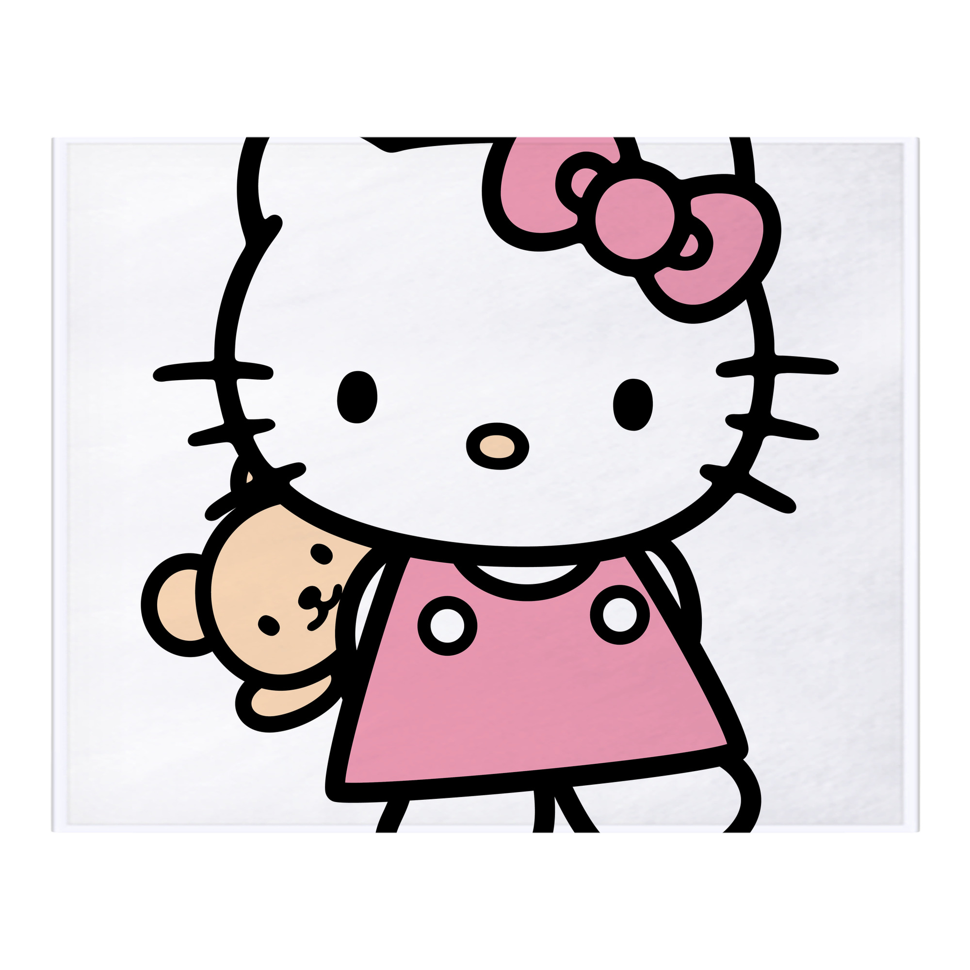 （画像用） Hello Kitty ハローキティ フランネルブランケット・多サイズ対応（横型）