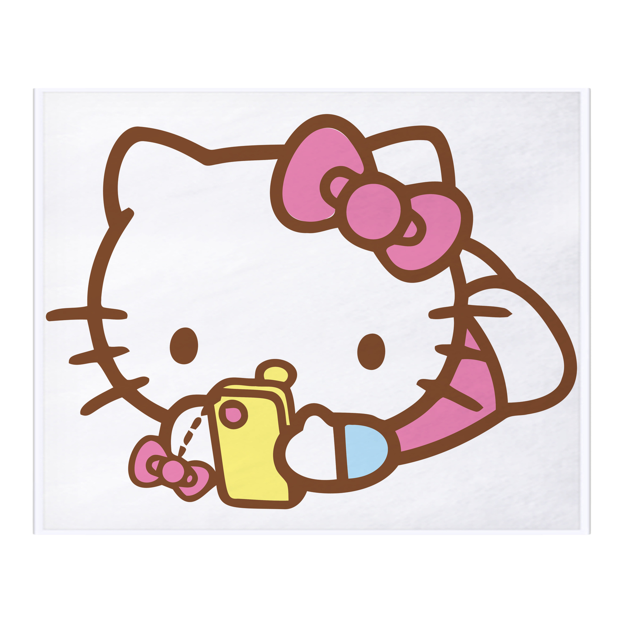（画像用） Hello Kitty ハローキティ フランネルブランケット・多サイズ対応（横型）